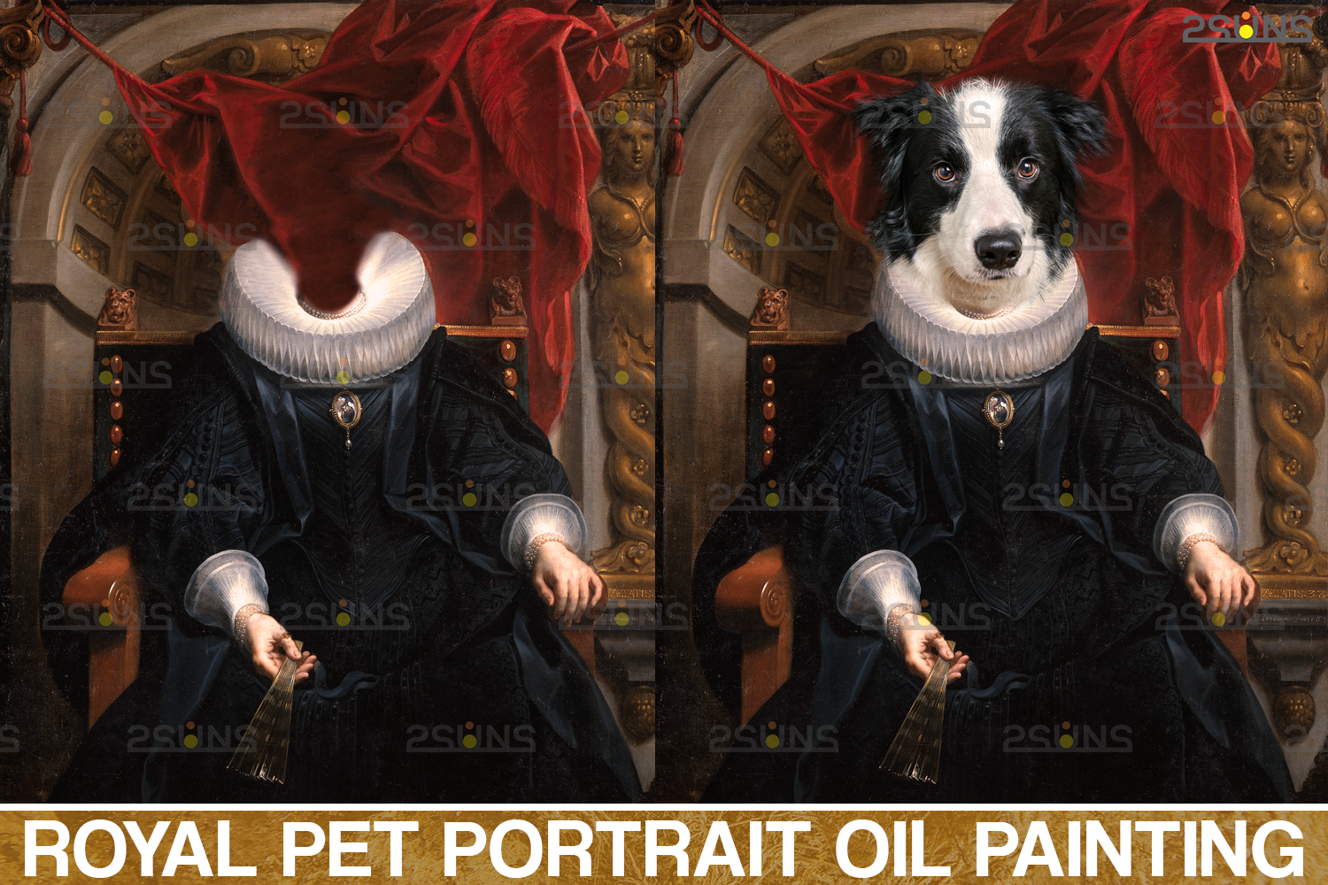 Royal Pet Portrait templates vol 7 Pet Painting By 2SUNS  
