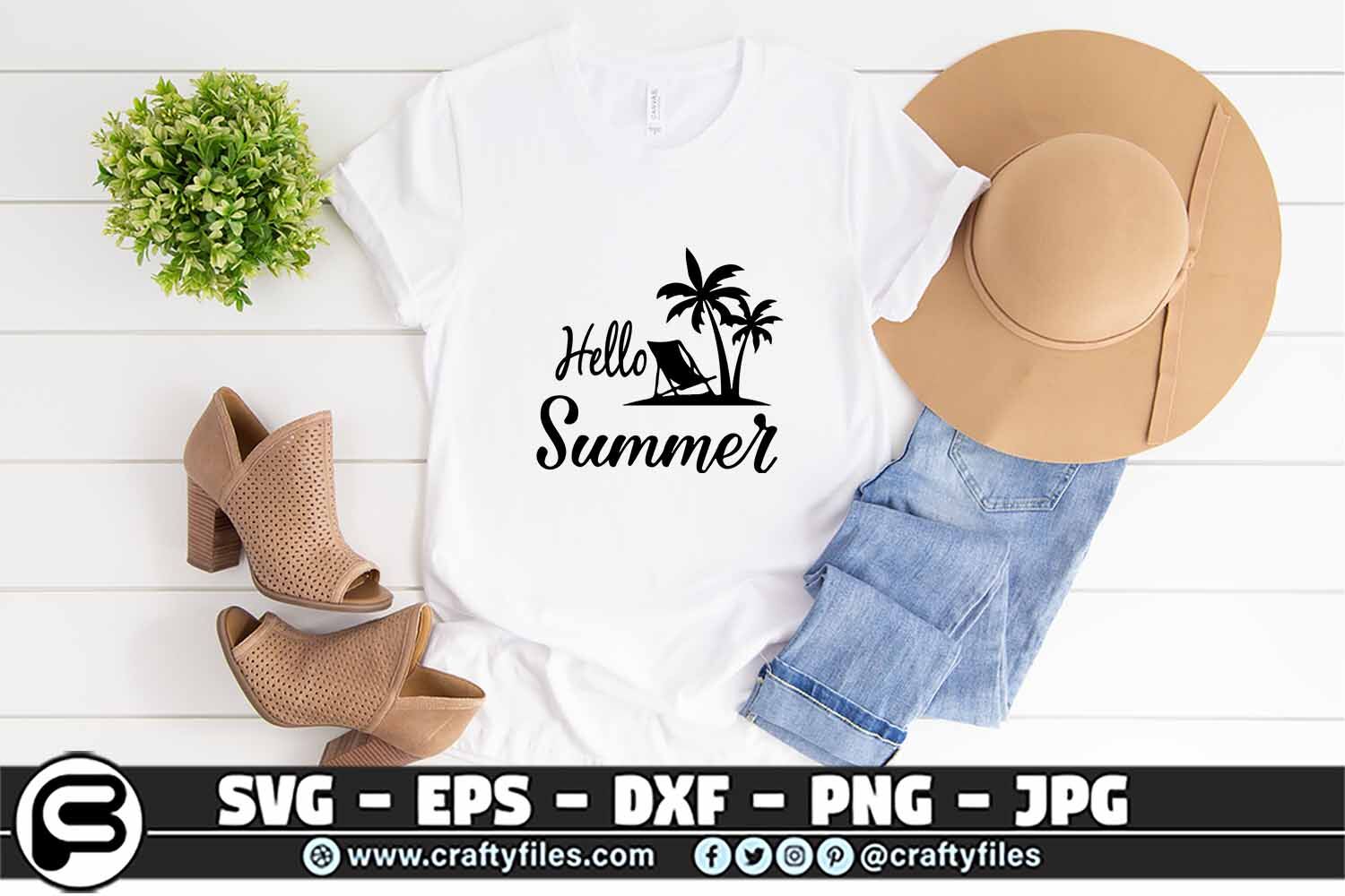 Download Hello Summer Svg Welcome Summer Svg Beach Time Svg Cut File By Crafty Files Thehungryjpeg Com