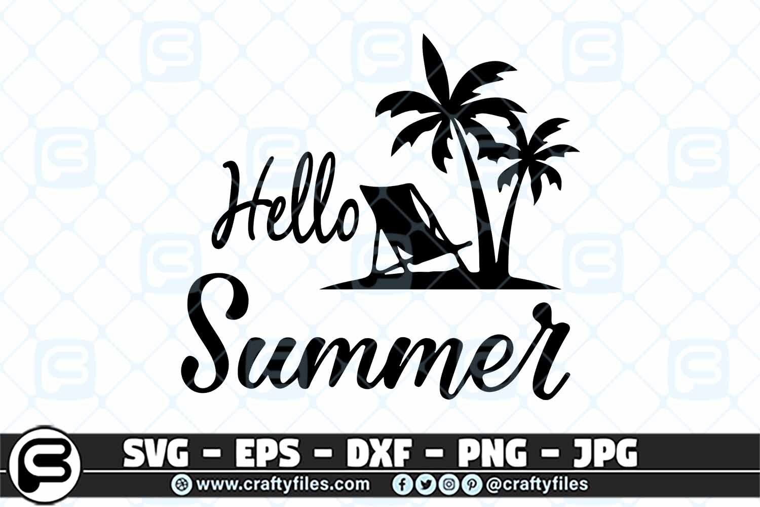 Hello Summer Svg Welcome Summer Svg Beach Time Svg Cut File By Crafty Files Thehungryjpeg Com