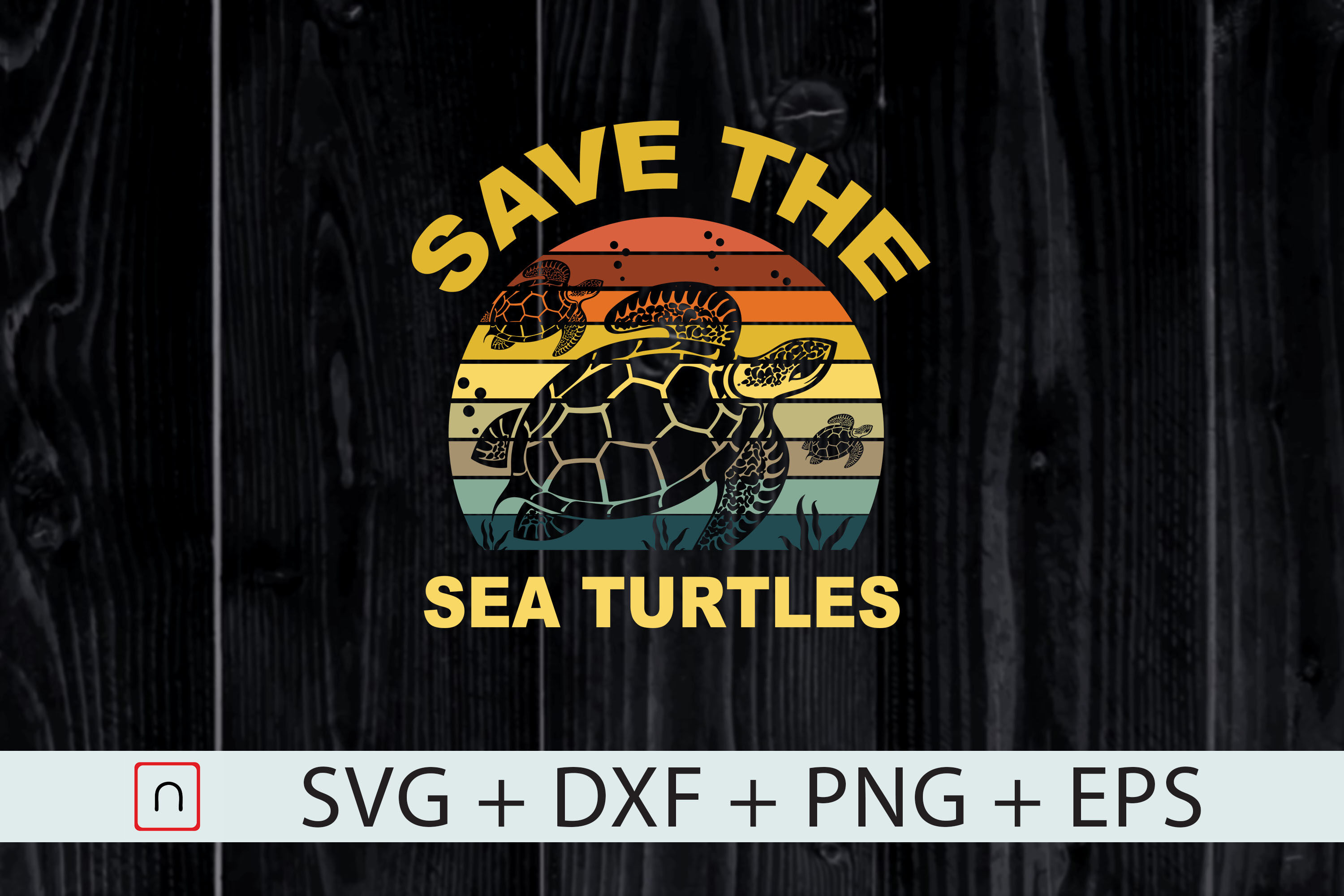 Sea Turtle Svg Save The Ocean Svg Earth By Novalia Thehungryjpeg Com