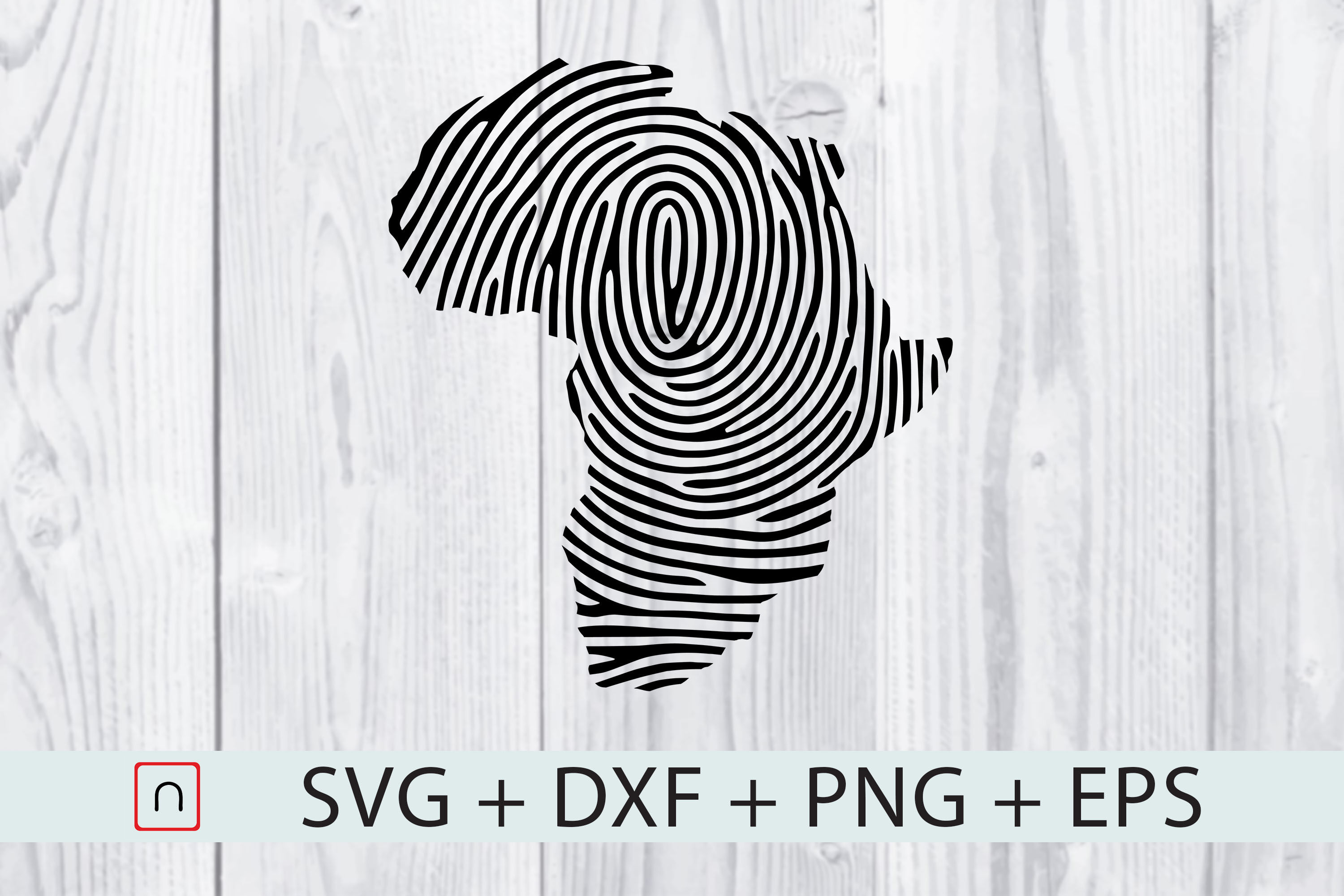 Fingerprint Africa Map,It's In My DNA By Novalia | TheHungryJPEG