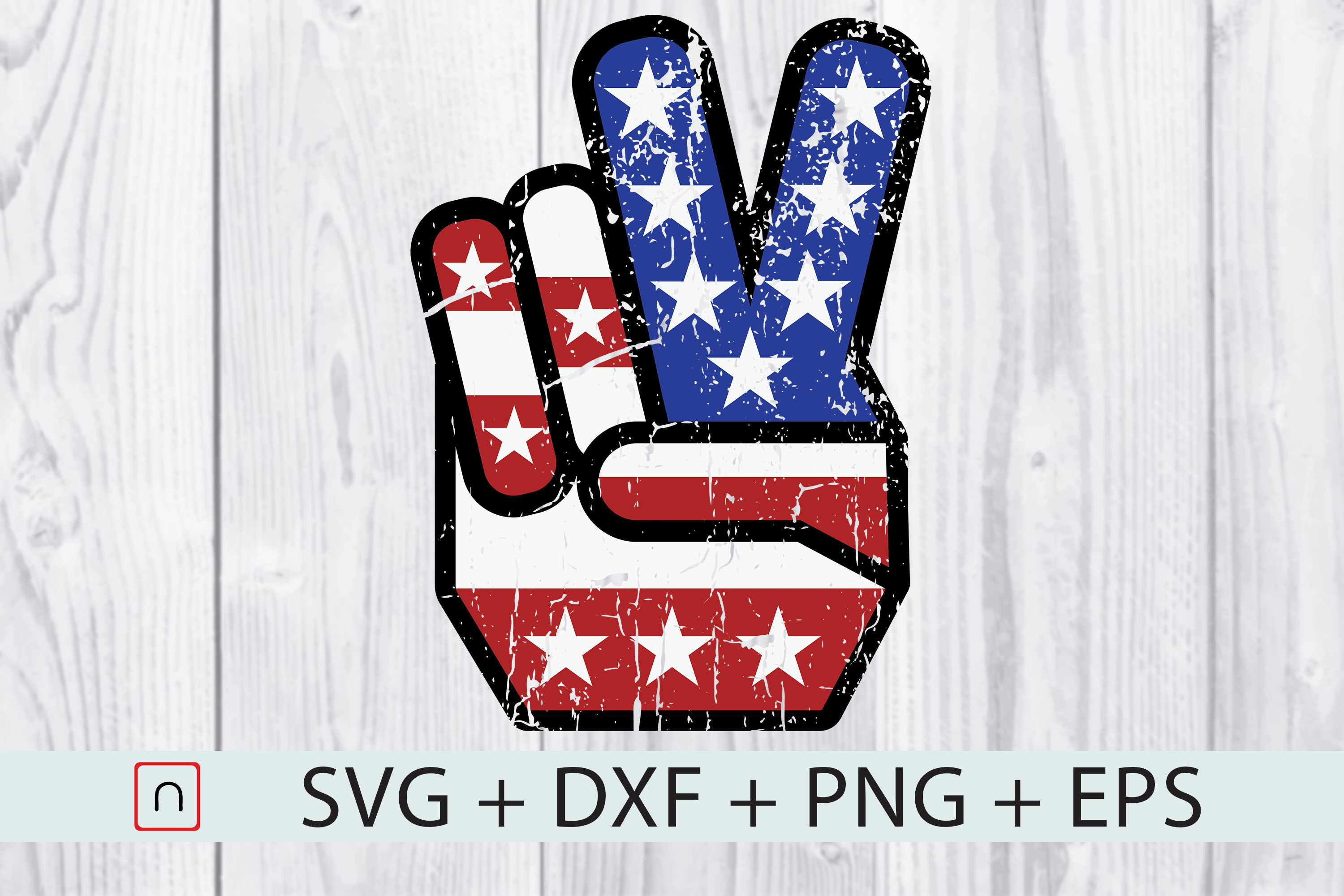 Download 4th Of July American Flag Peace Sign By Novalia Thehungryjpeg Com