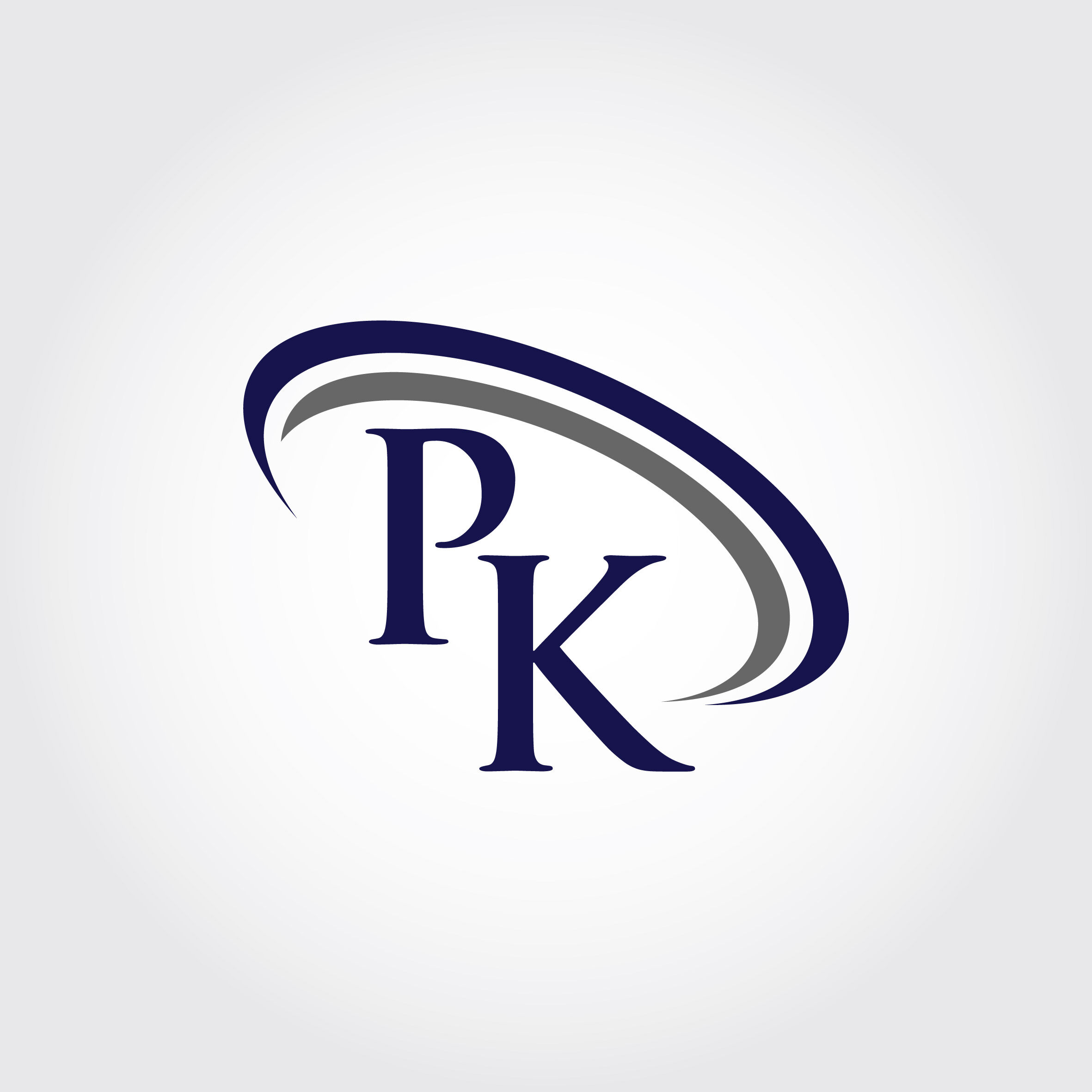 Monogram Pk Logo Design By Vectorseller Thehungryjpeg Com