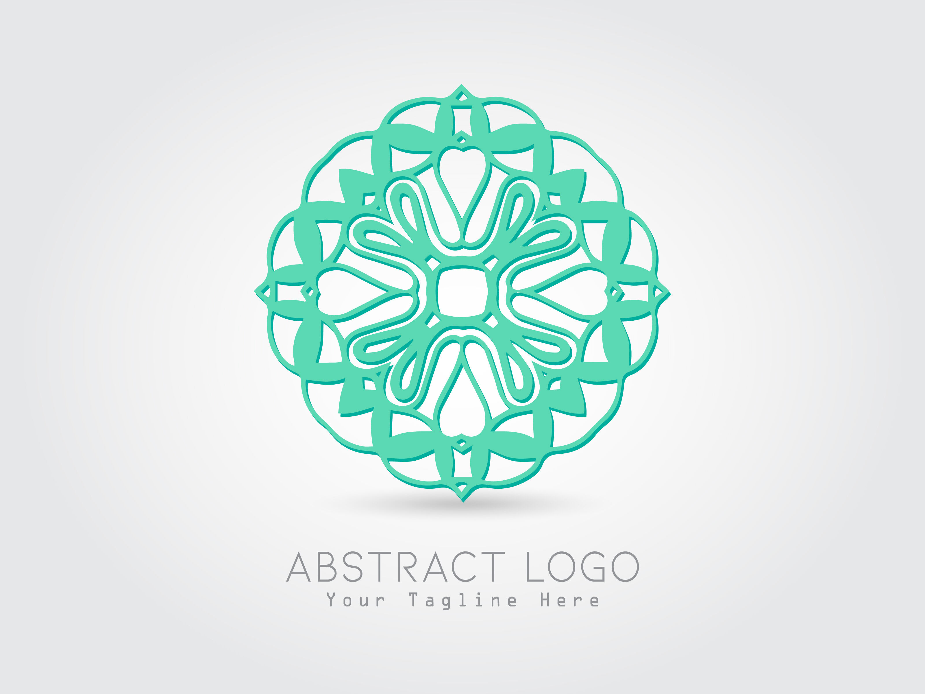 Logo Abstract Circle Tosca Color  Design By Vectorceratops 