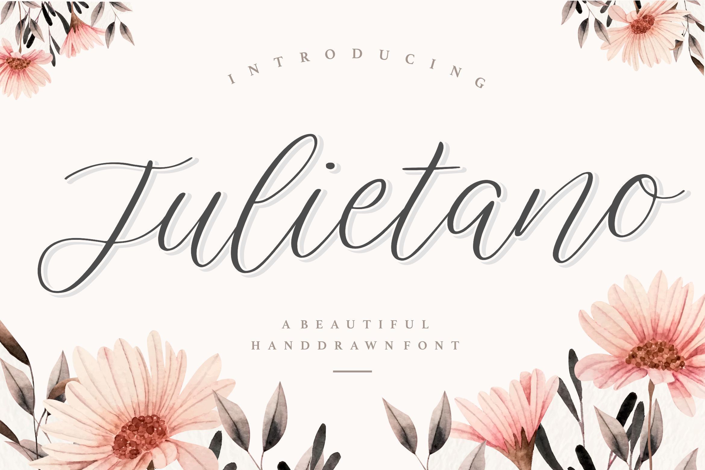 Julietano Beautiful Handdraw Font By Balpirick Studio Thehungryjpeg Com