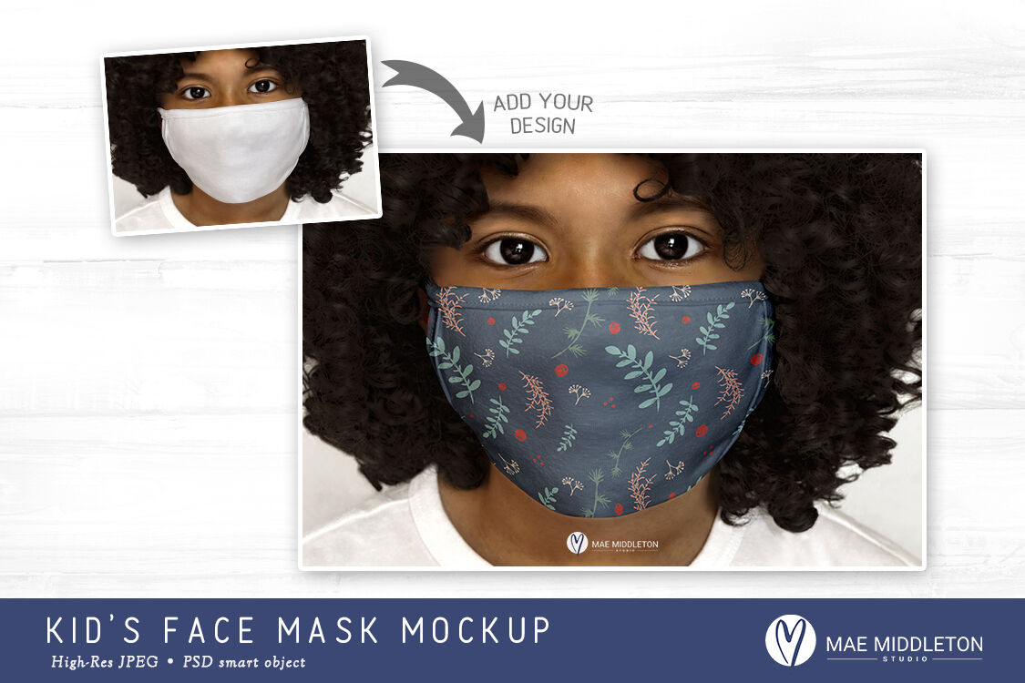 Download White Face Mask Mockup Girl Jpg Psd By Mae Middleton Studio Thehungryjpeg Com