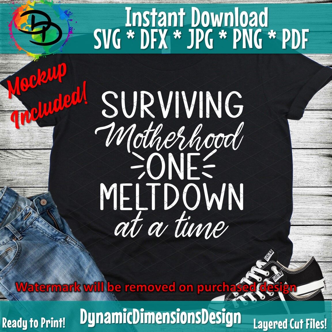 Download Surviving Motherhood One Meltdown At A Time svg, Mom, Mama ...