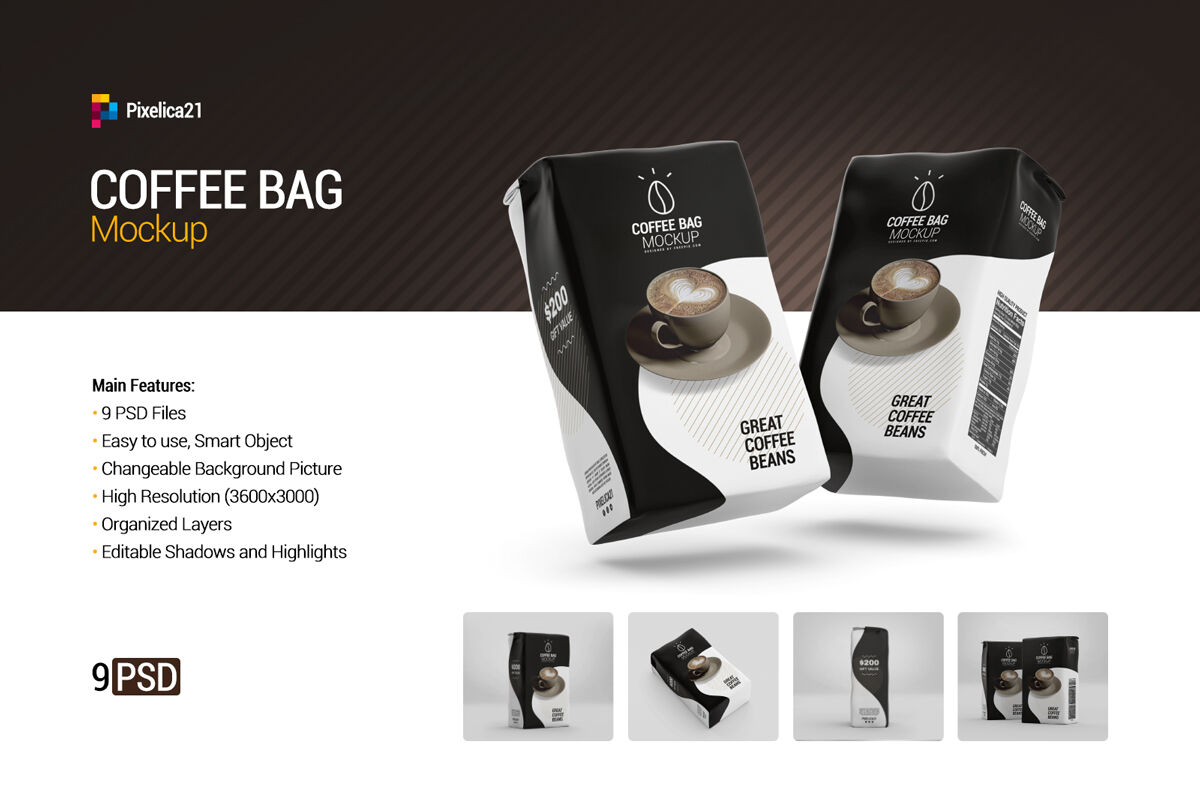 Tea Bag Mockup Psd Free