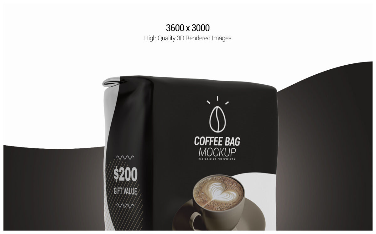 Download Black Coffee Bag Mockup Psd Yellowimages