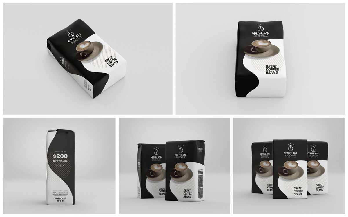 Download Coffee Bag Mockup By Pixelica21 Thehungryjpeg Com
