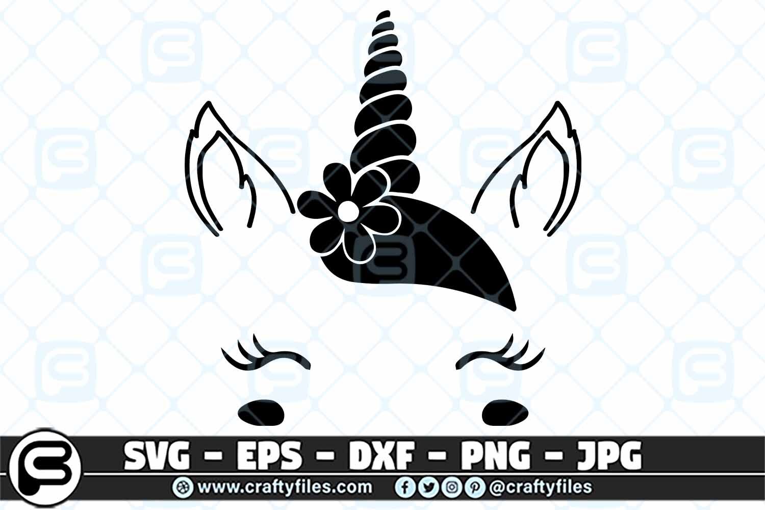 Download Free Cute Unicorn Unicorn Face Svg SVG DXF Cut File