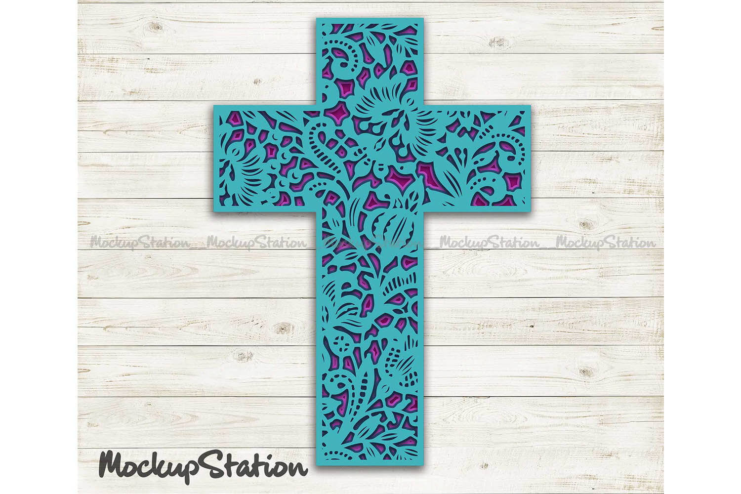 Download 3d Layered Cross Mandala Svg Christian Multi Layer Dxf Cut File By Mockupstation Thehungryjpeg Com SVG, PNG, EPS, DXF File