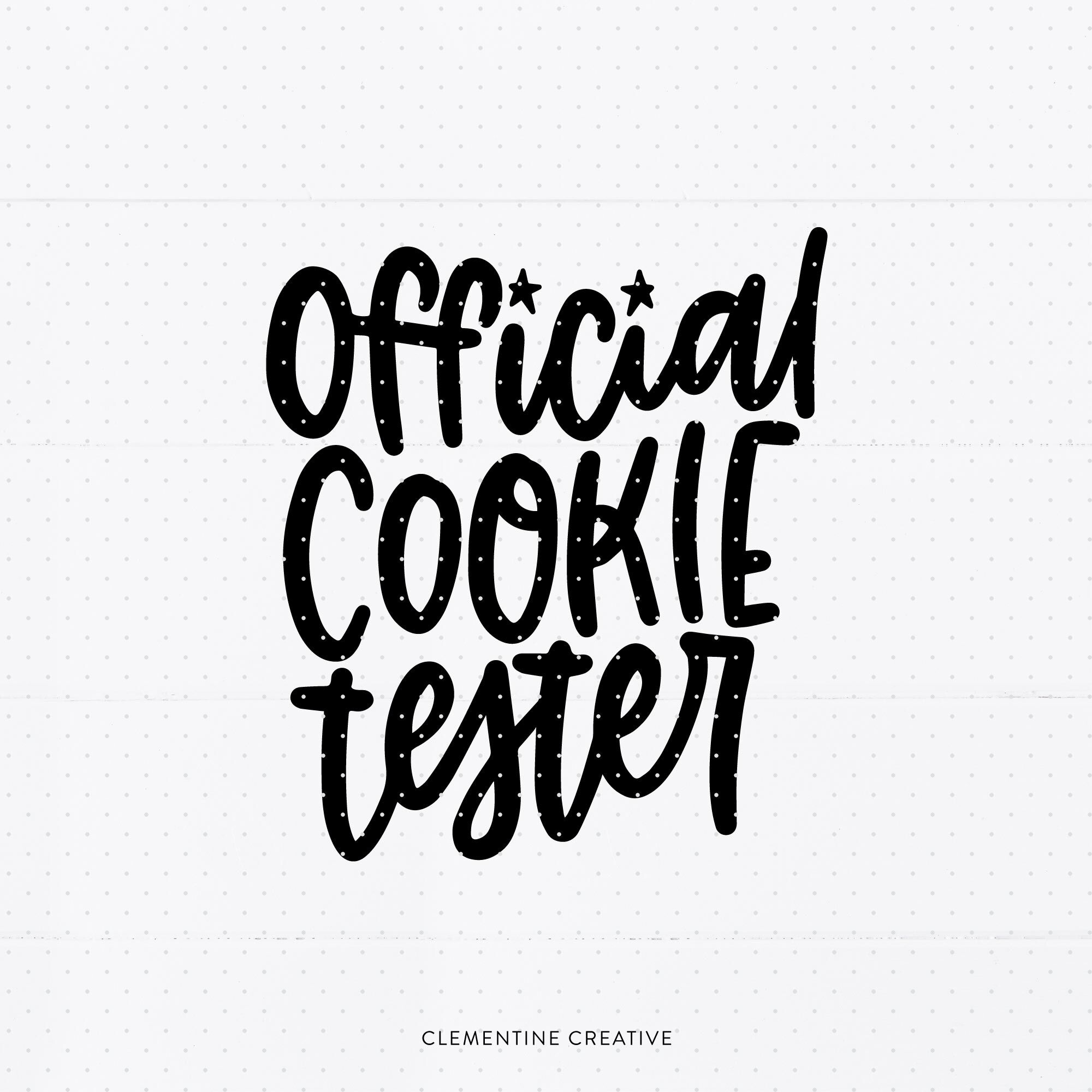 Christmas Shirt Svg Official Cookie Tester Svg Christmas Baking Sv By Clementine Creative Thehungryjpeg Com