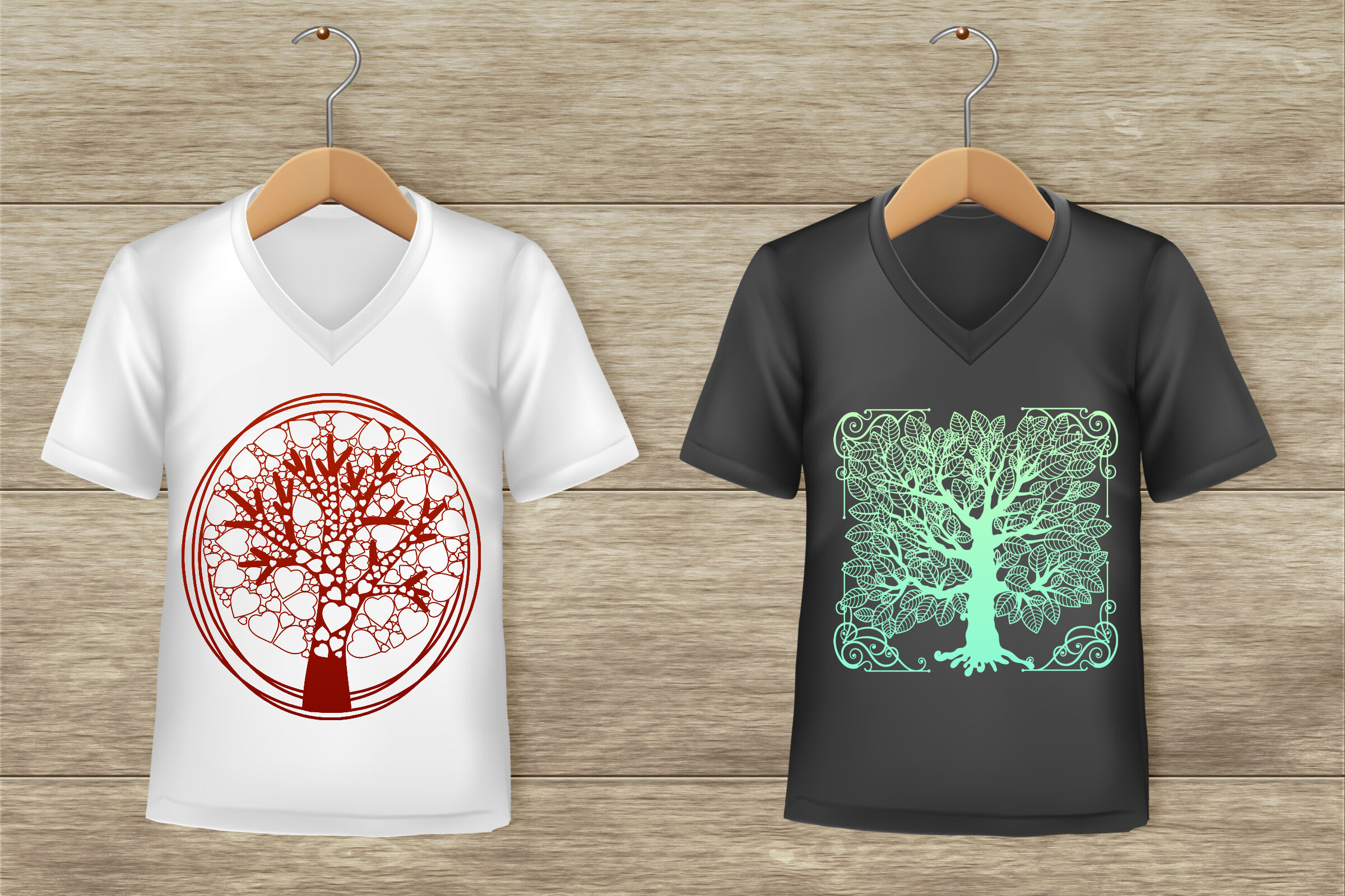 Tree Of Life Silhouettes Ai Eps Png Pt 2 By Me And Amelie Thehungryjpeg Com