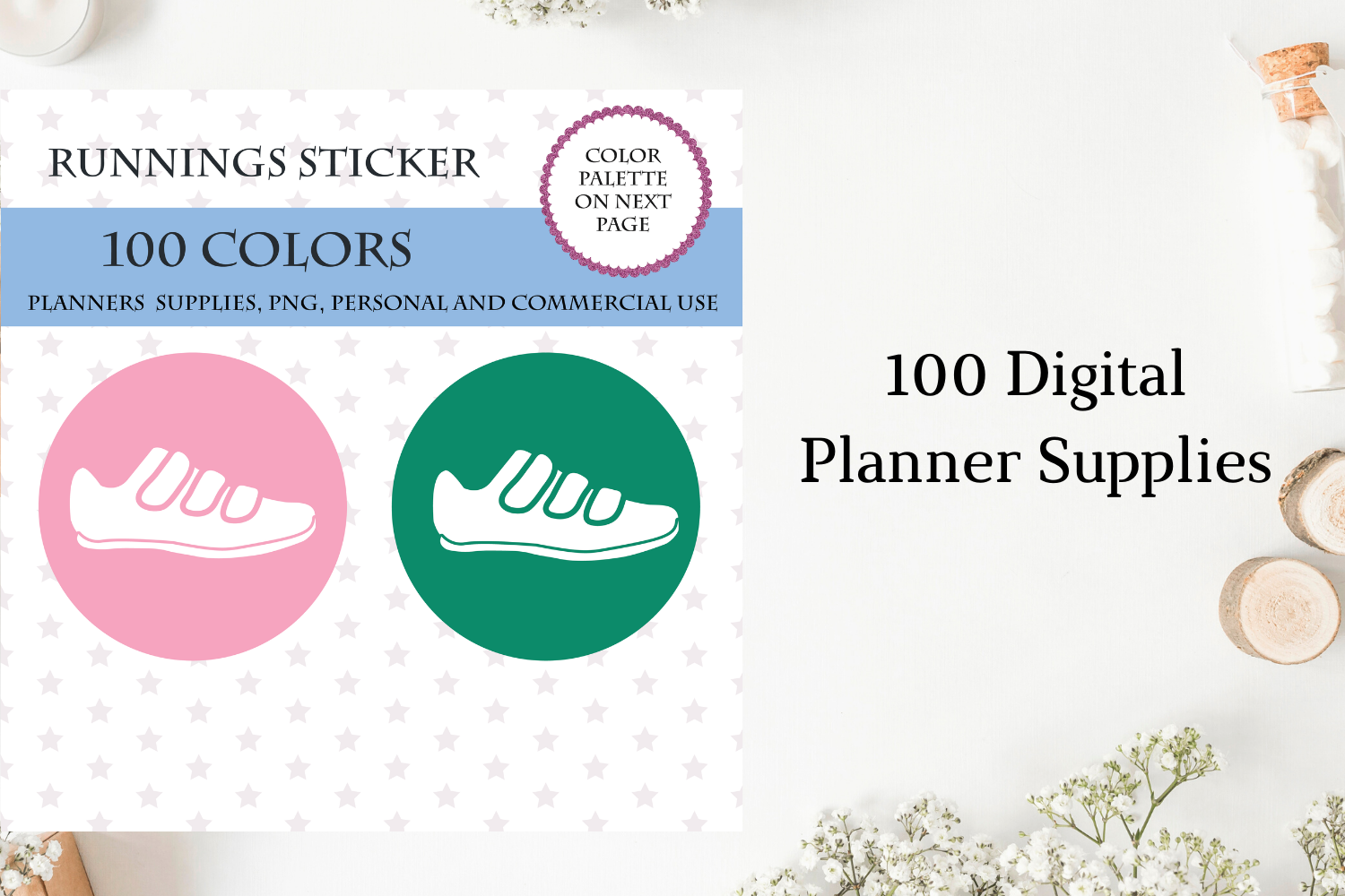 Running Tracker Running Stickers Running Planner Stickers By Old Continent Design Thehungryjpeg Com