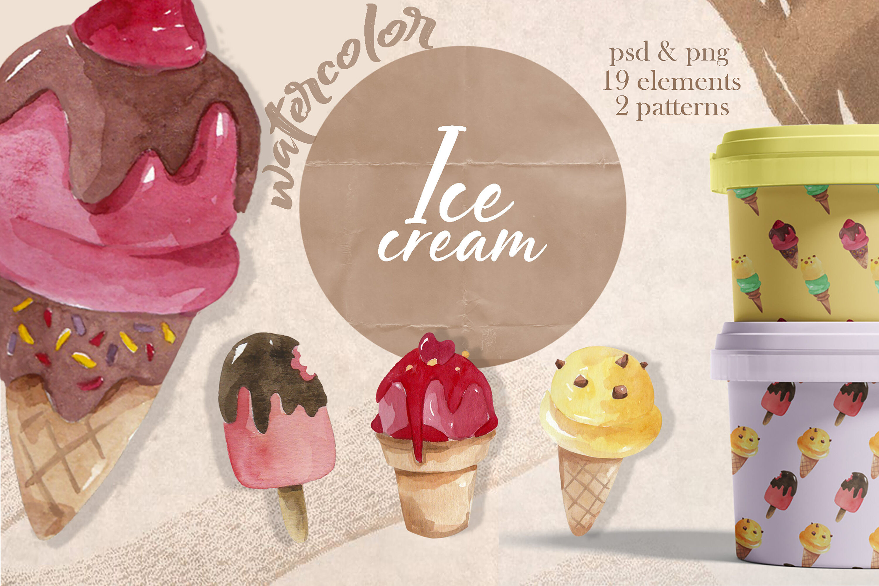 Download Ice Cream Cone Mockup Free Mockups Psd Template Design Assets PSD Mockup Templates