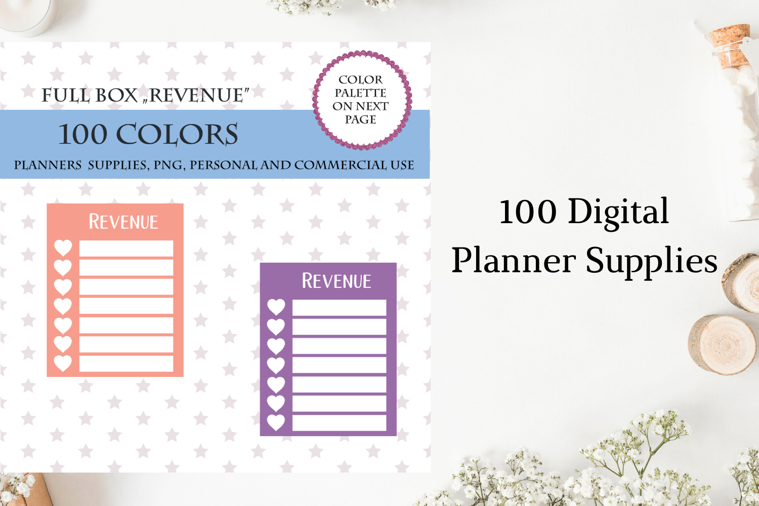 Revenue Planner Sticker Full Box Weekly Revenue Boxes By Old Continent Design Thehungryjpeg Com