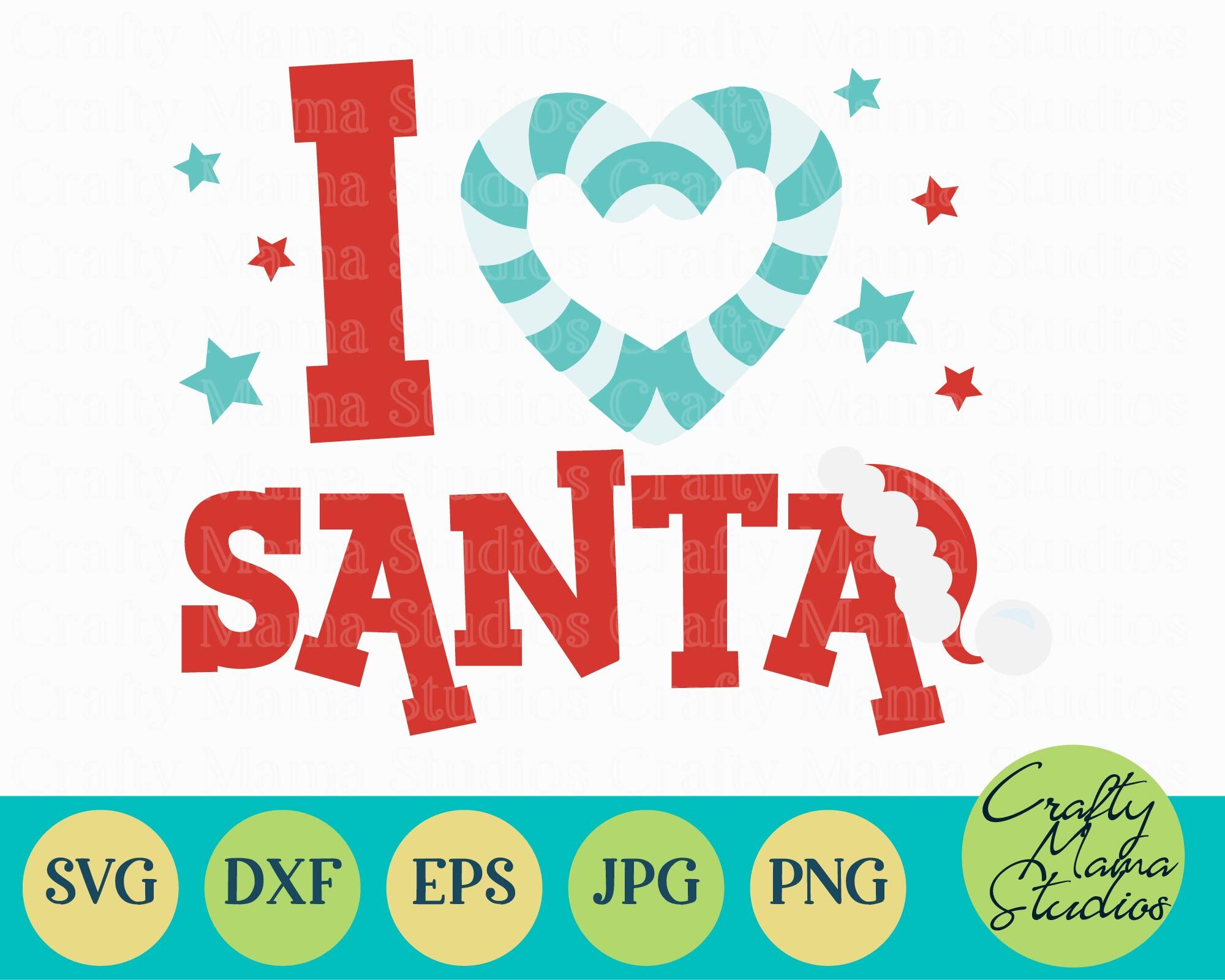 Download Christmas SVG, I Love Santa, Kid's Christmas, Santa Claus ...