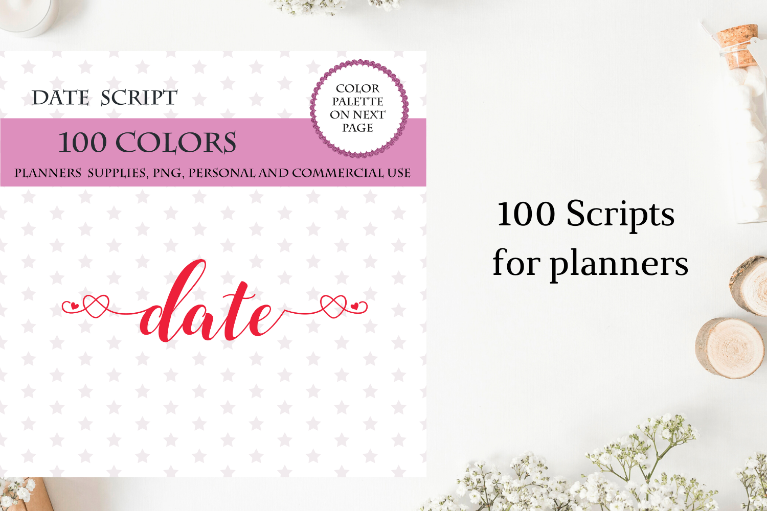 100 Date Night Font Clipart Date Sticker Clipart Date Planner For Planner By Old Continent Design Thehungryjpeg Com
