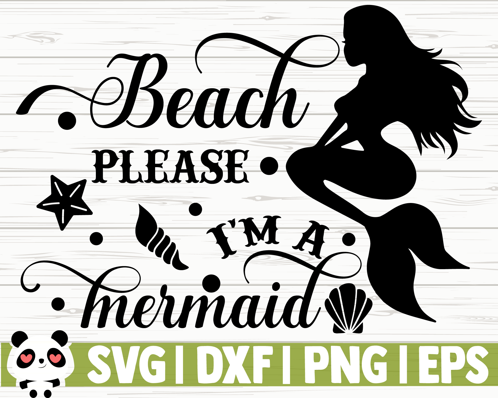Beach Please I'm a Mermaid PNG Digital Design for Sublimation or Printing
