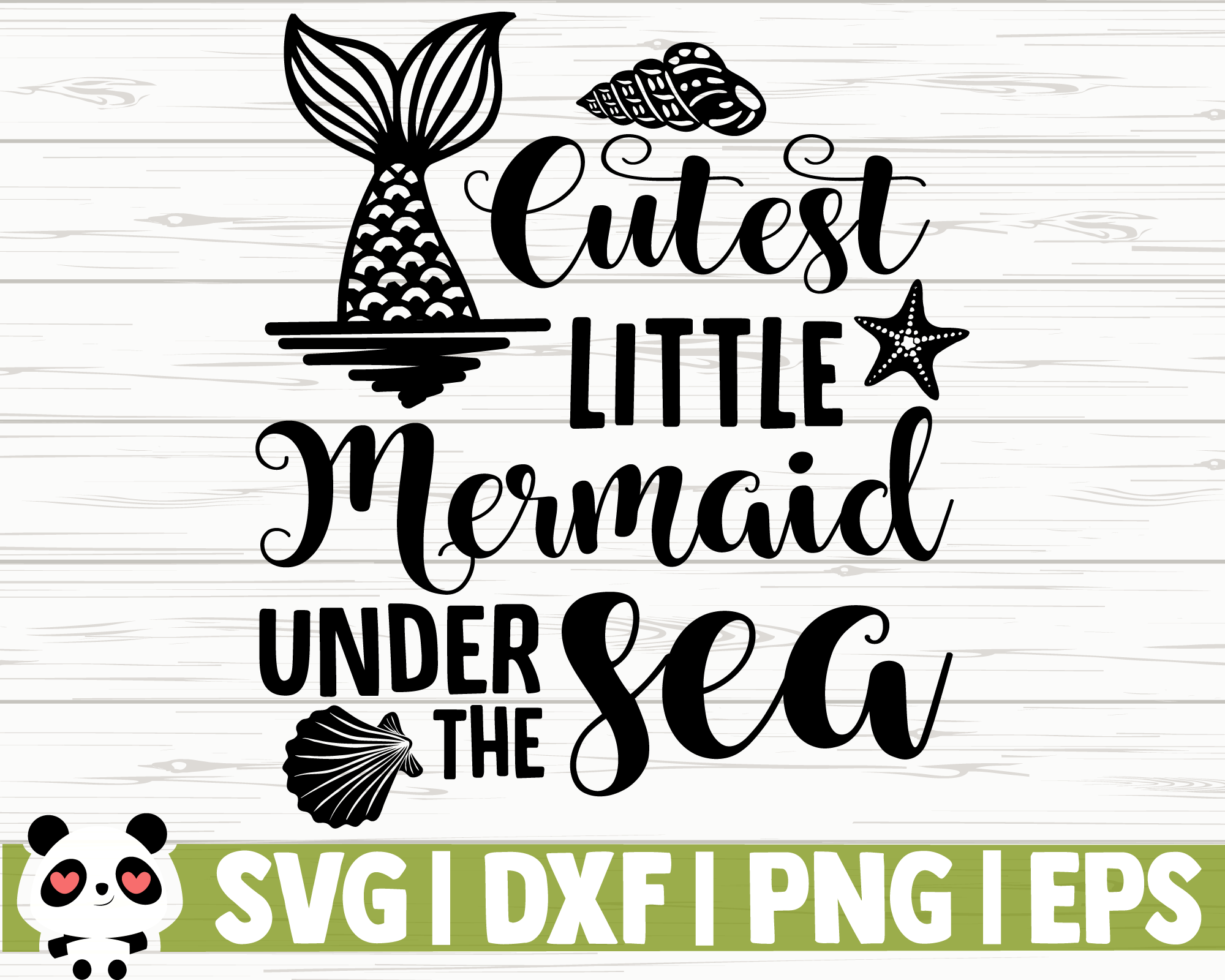 Cutest Little Mermaid Under The Sea By Creativedesignsllc Thehungryjpeg Com