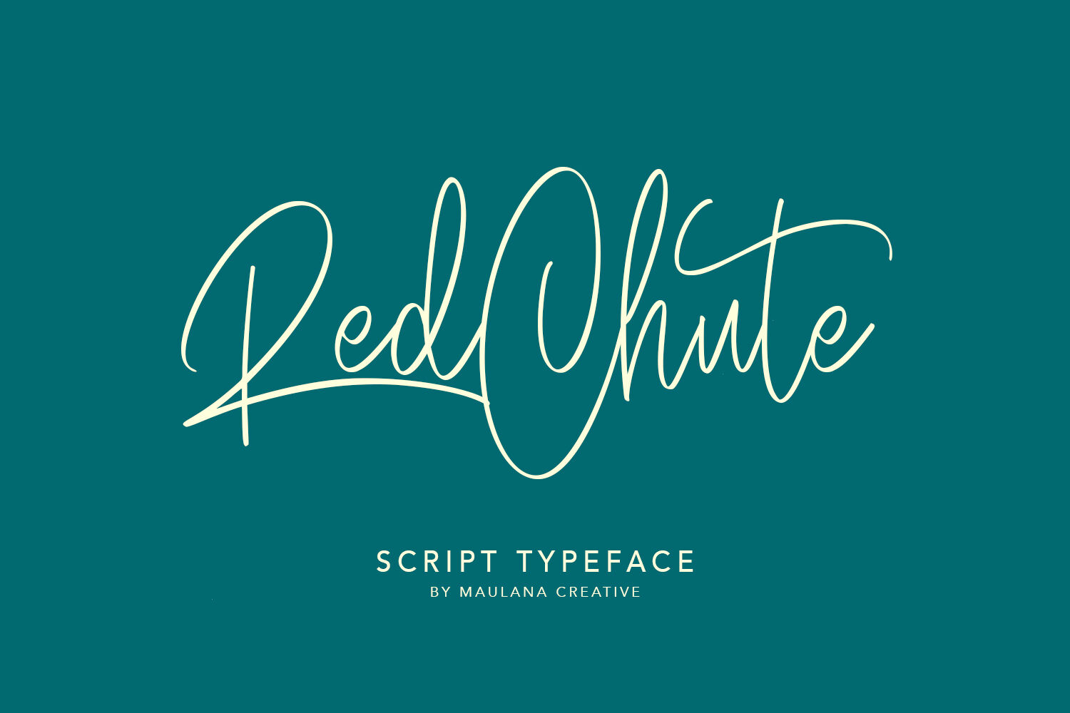 Redchute Modern Script Typeface Handmade Brush By Maulana Creative Thehungryjpeg Com