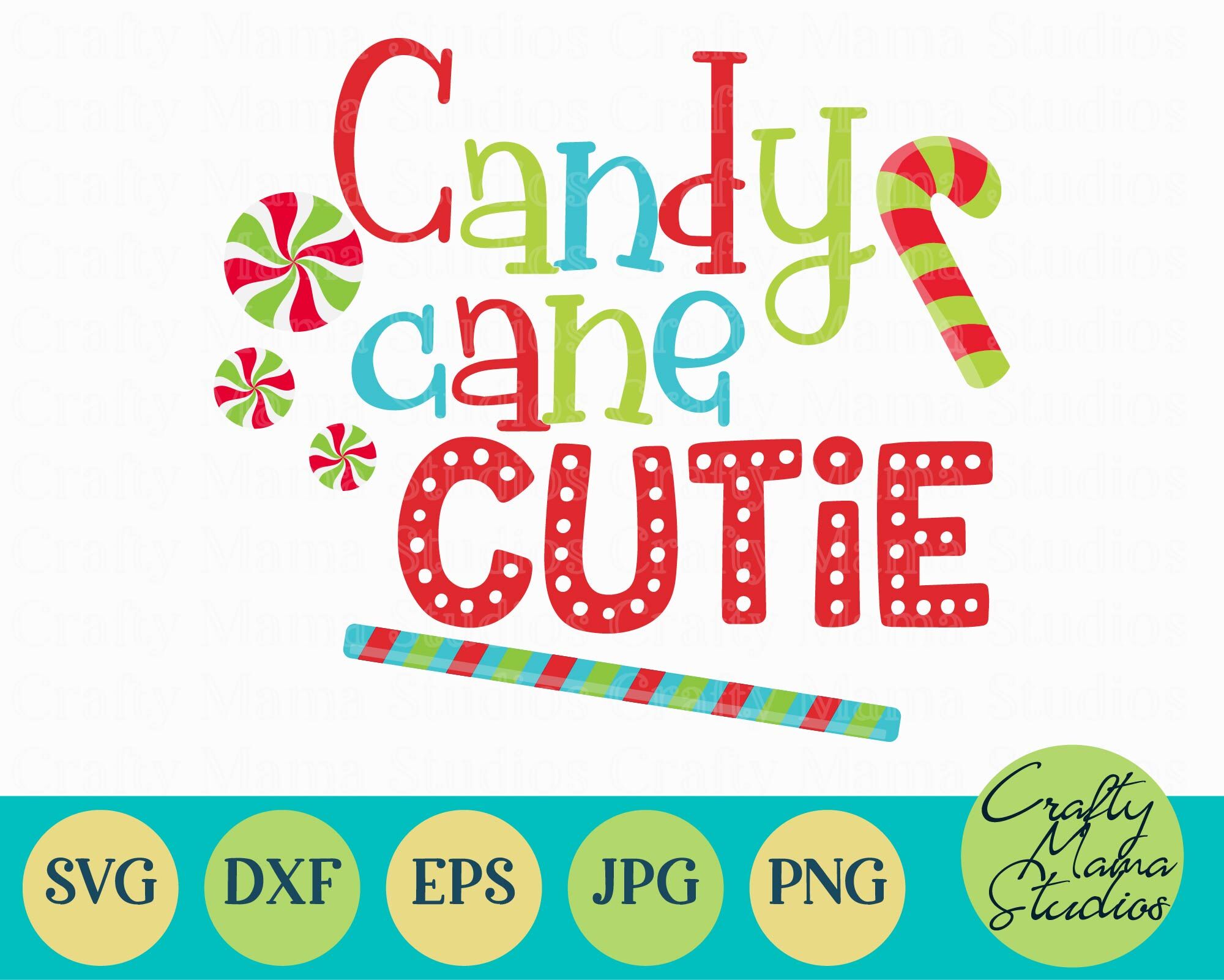Candy Cane Cutie Svg Christmas Svg Kid S Christmas Svg By Crafty Mama Studios Thehungryjpeg Com