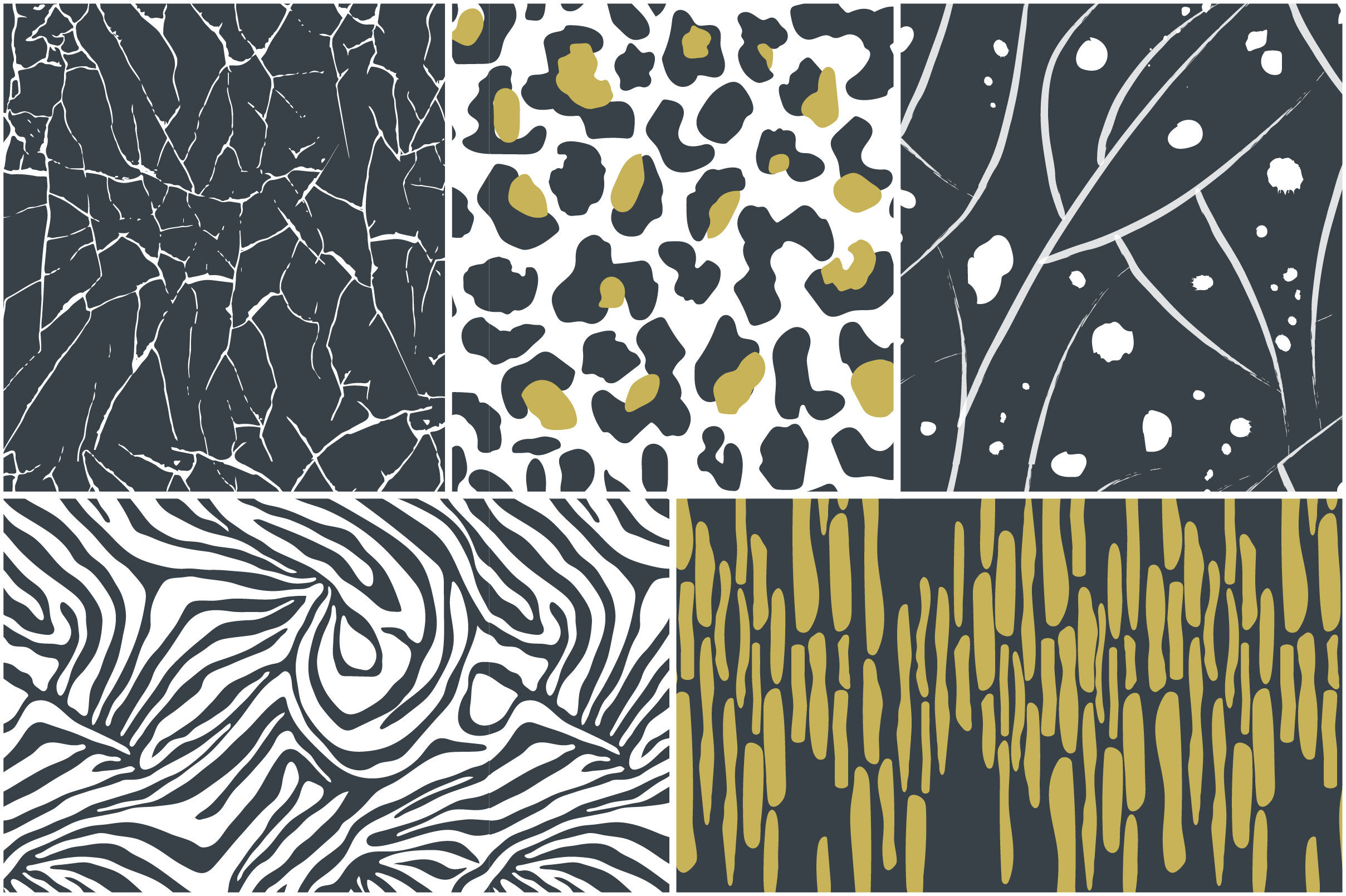 Animal print leopard pattern design wild seamless patterns