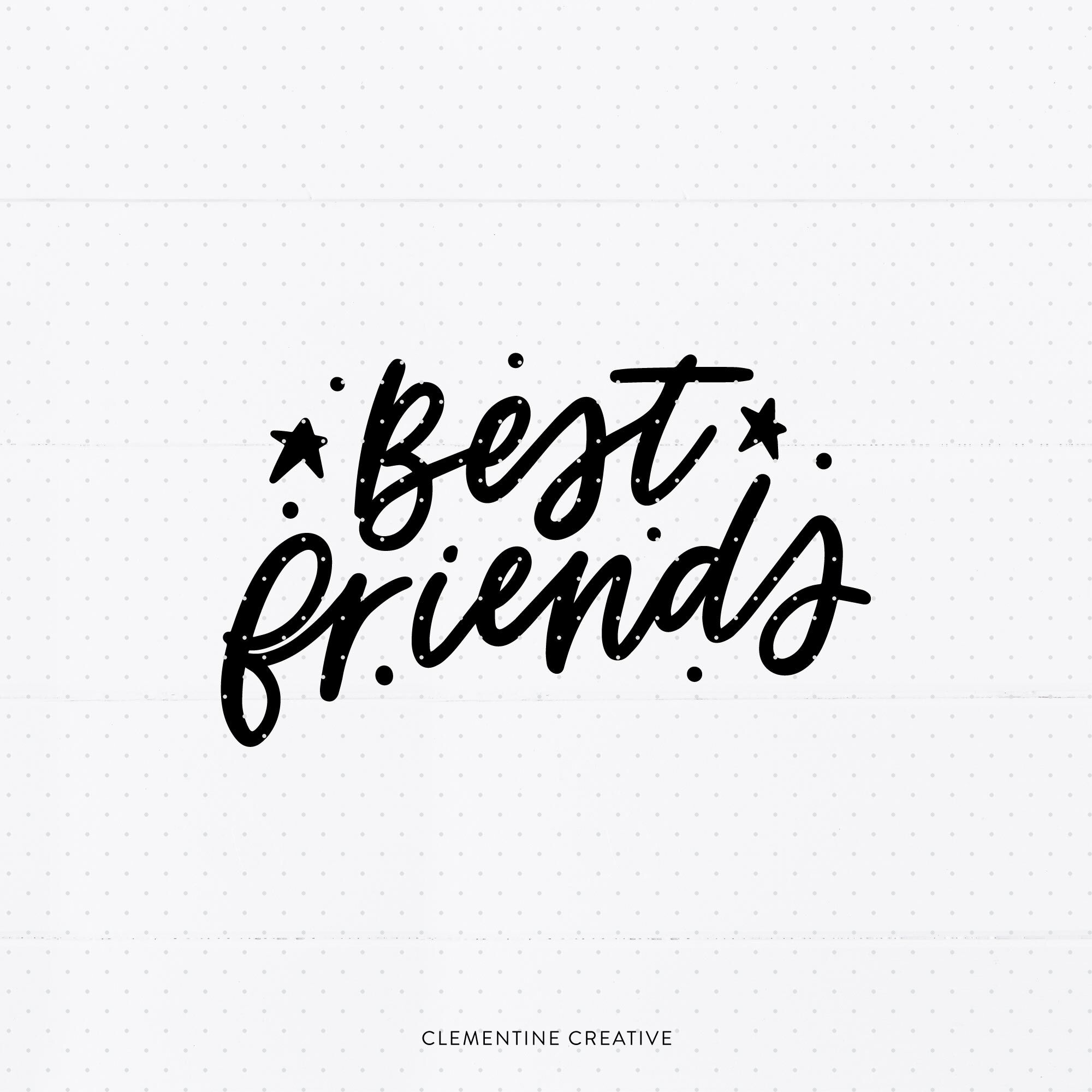 Best Friends SVG | Best Friends Cut File SVG, Dxf, Eps, Png | BFF Cu