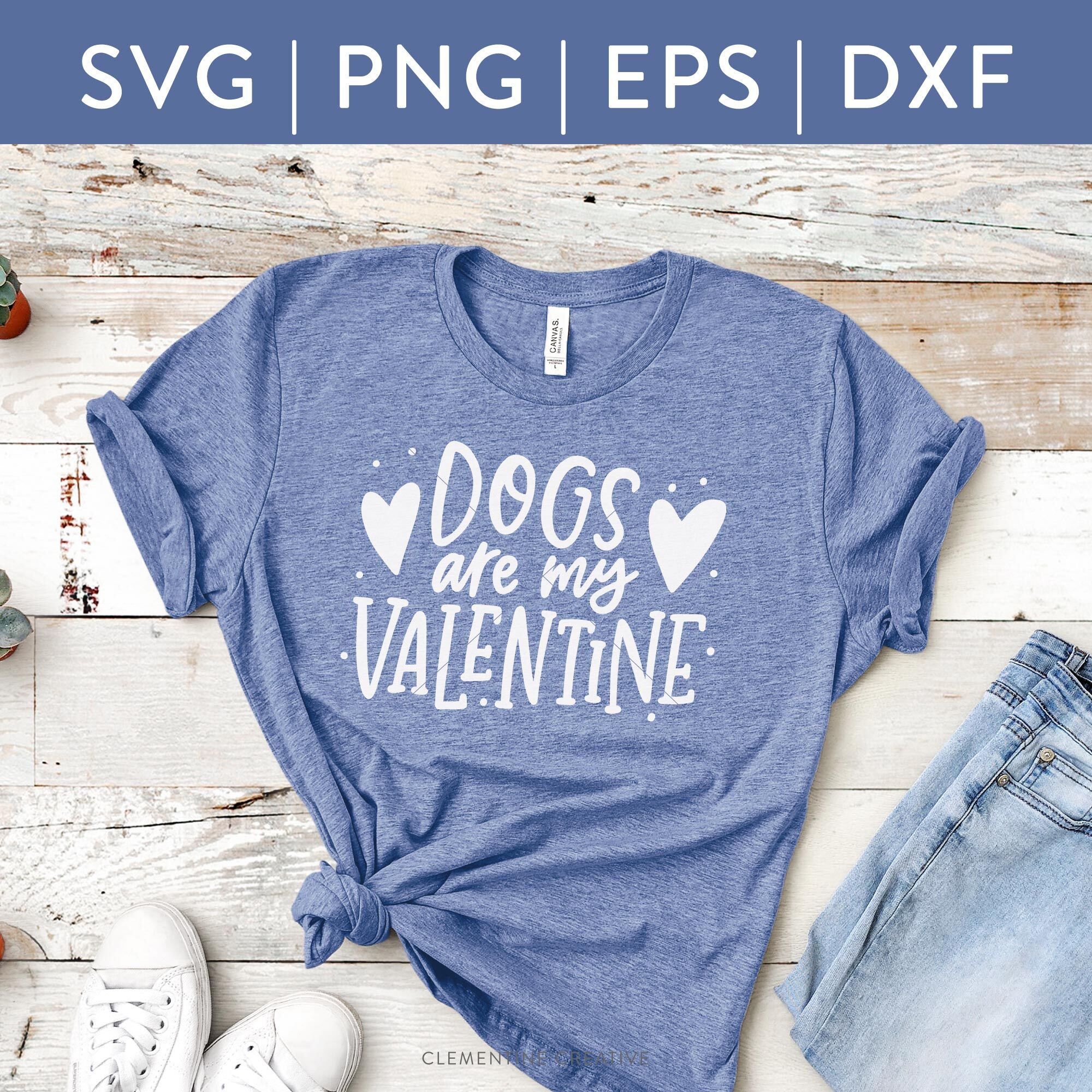 Dogs Are My Valentine SVG | Valentine SVG Cut File | Cricut Cut Files