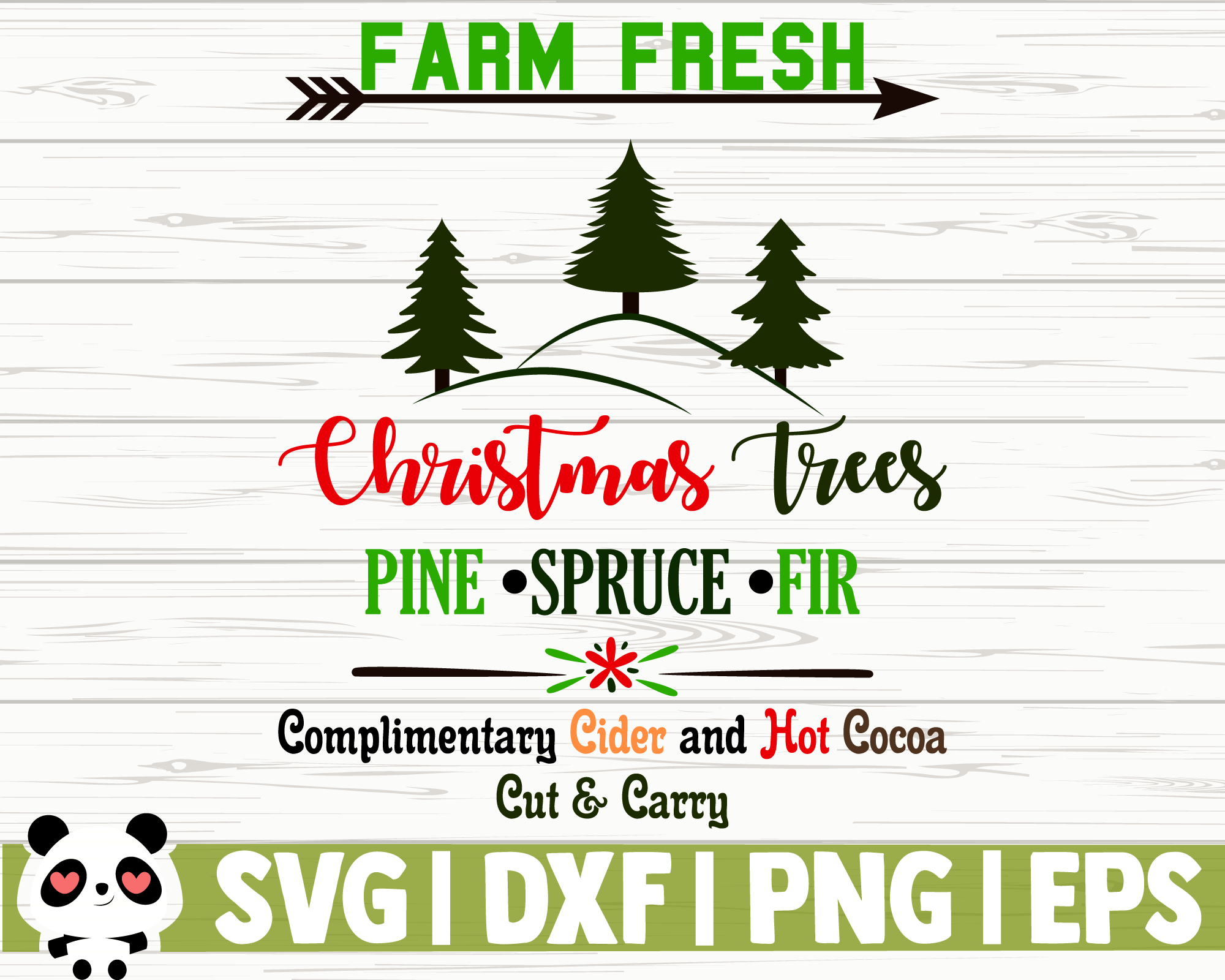 Farm Fresh Christmas Trees By Creativedesignsllc Thehungryjpeg Com