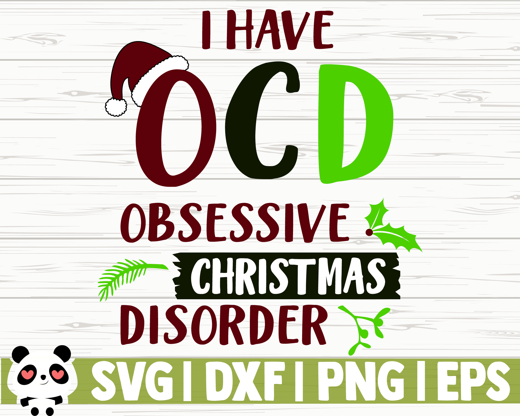 Obsessive Christmas Disorder By Creativedesignsllc Thehungryjpeg Com