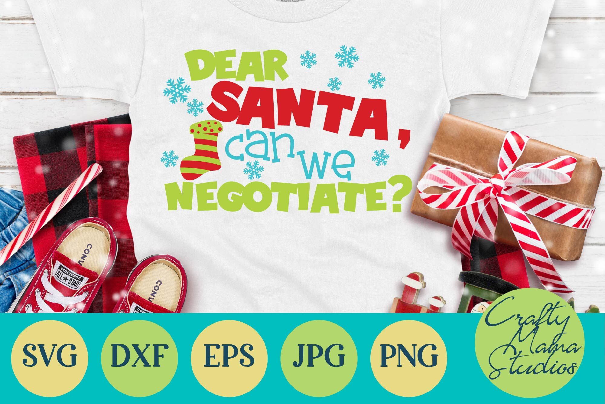 Santa Svg Christmas Svg Dear Santa Can We Negotiate By Crafty Mama Studios Thehungryjpeg Com