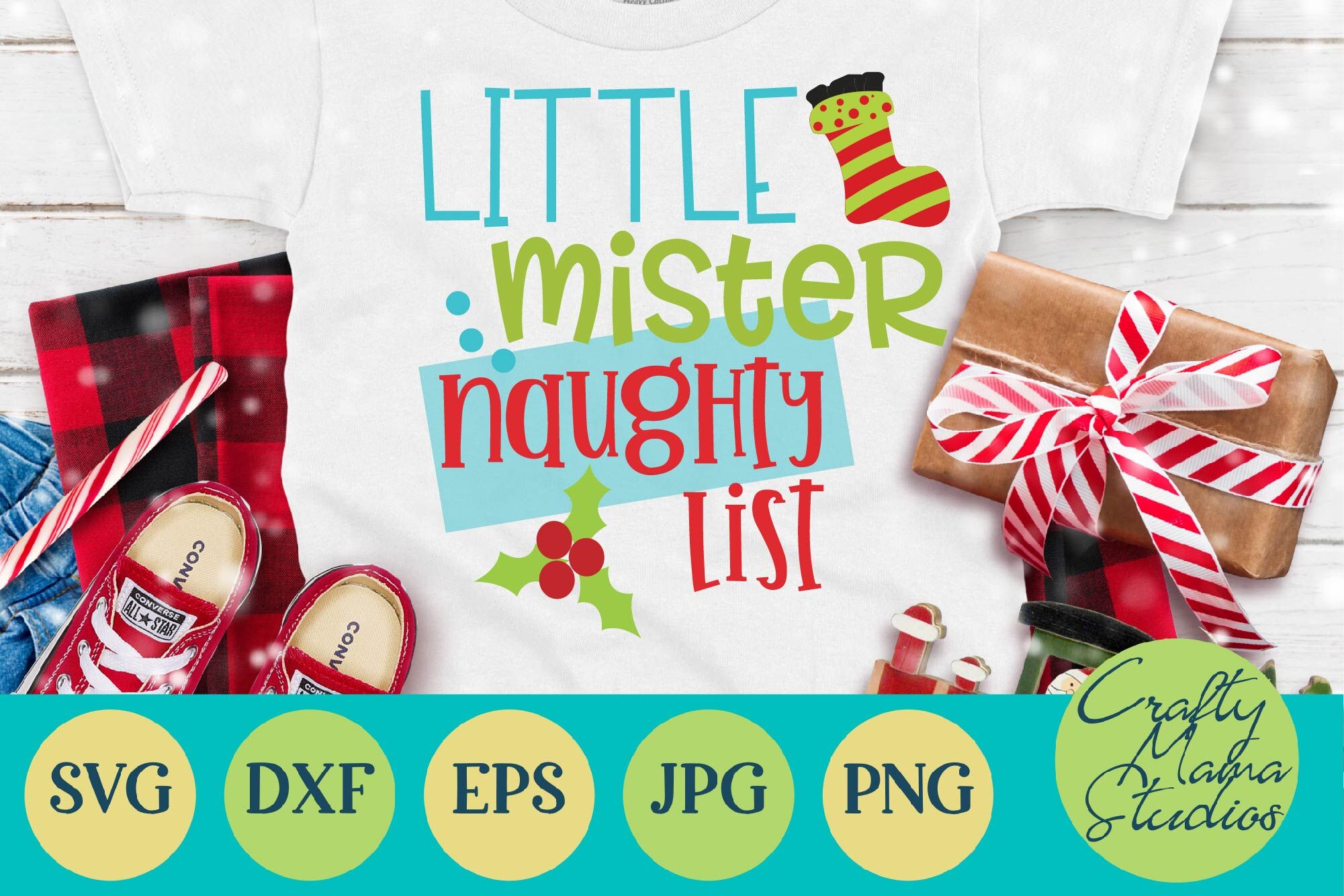 Little Mister Naughty List Svg Christmas Svg By Crafty Mama Studios Thehungryjpeg Com
