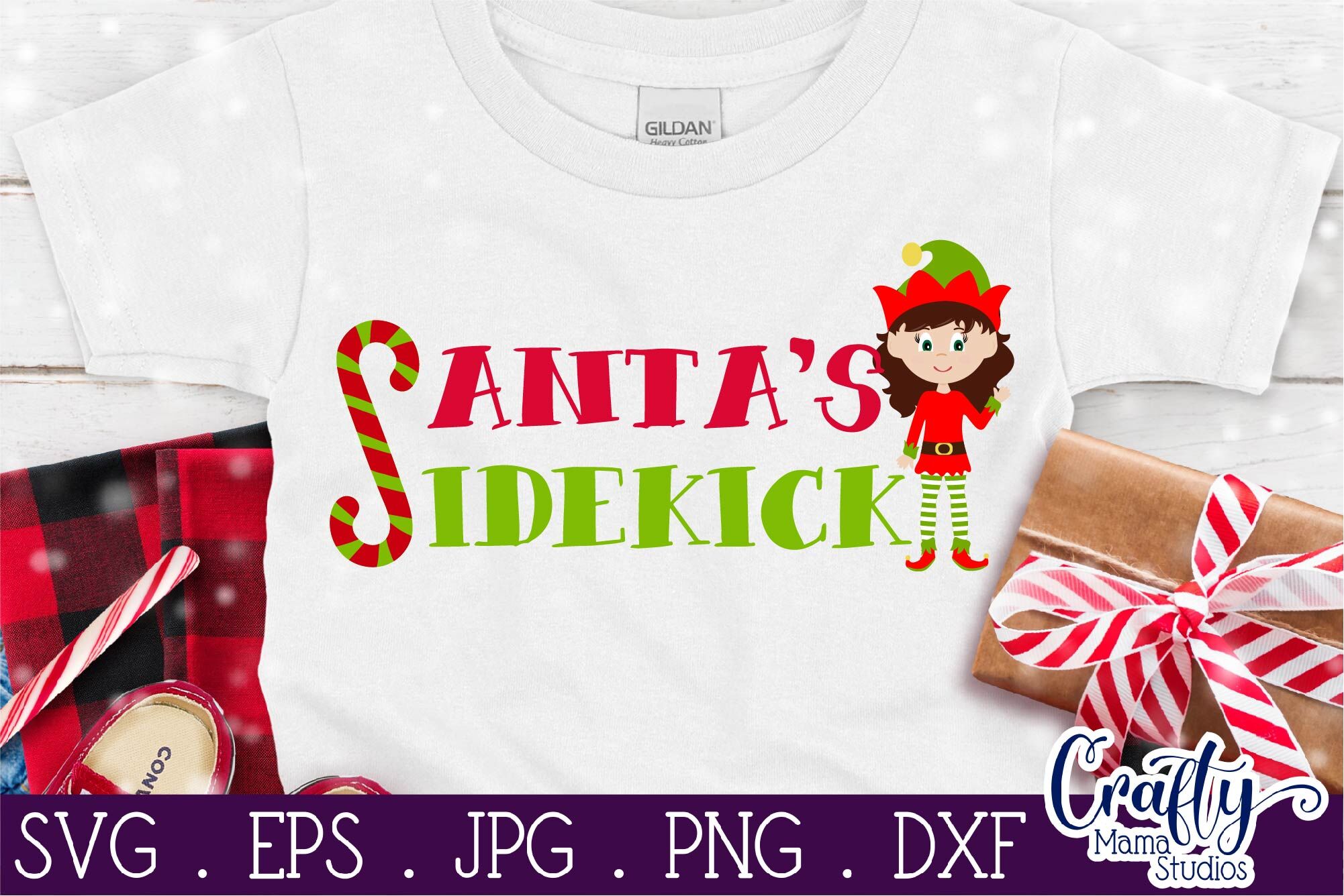 Download Christmas Svg Elf Svg Elf Squad Svg Santa Svg Santa S Sidekick By Crafty Mama Studios Thehungryjpeg Com PSD Mockup Templates