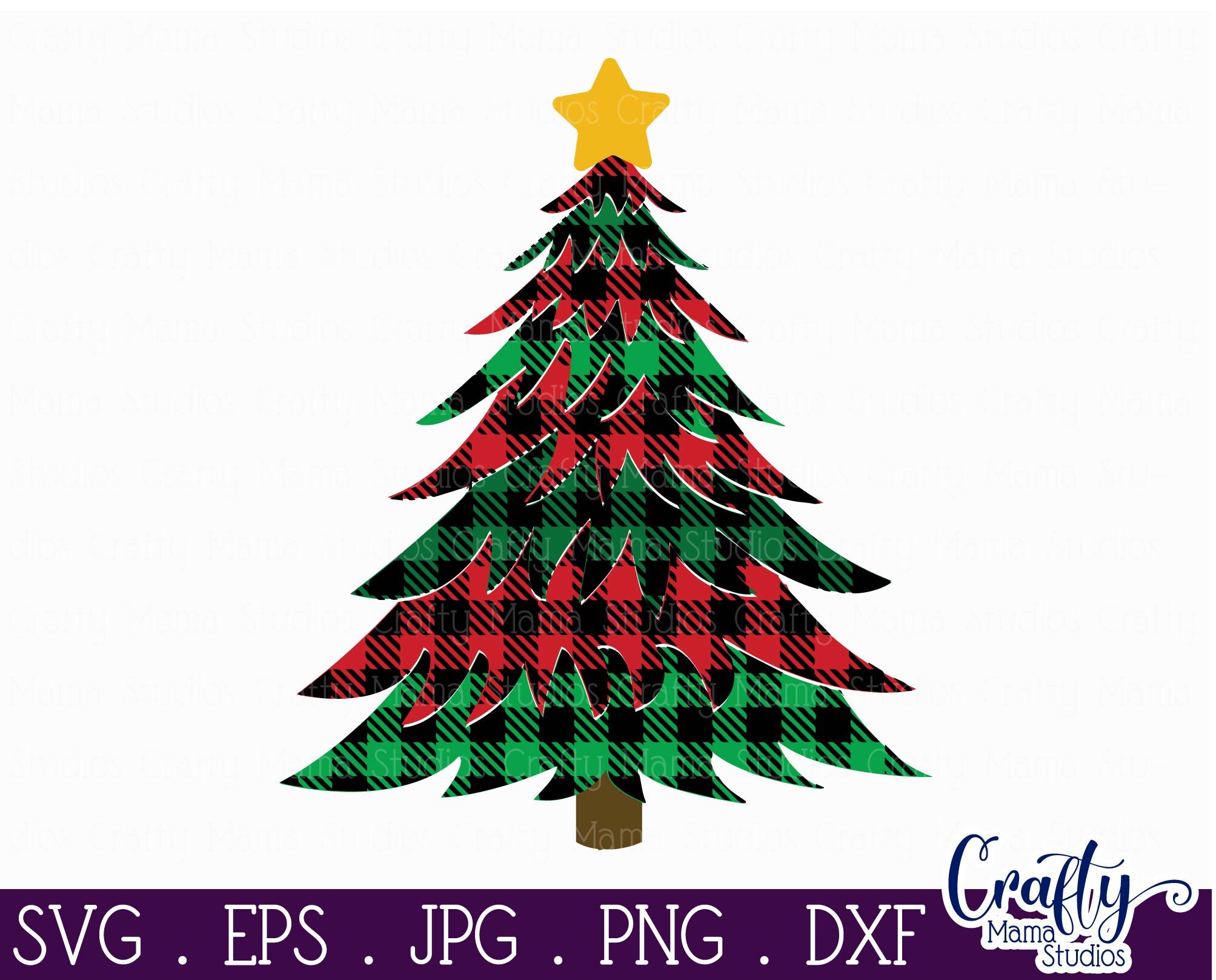 Christmas Svg - Buffalo Plaid Svg - Christmas Tree Svg - Buffalo Plaid