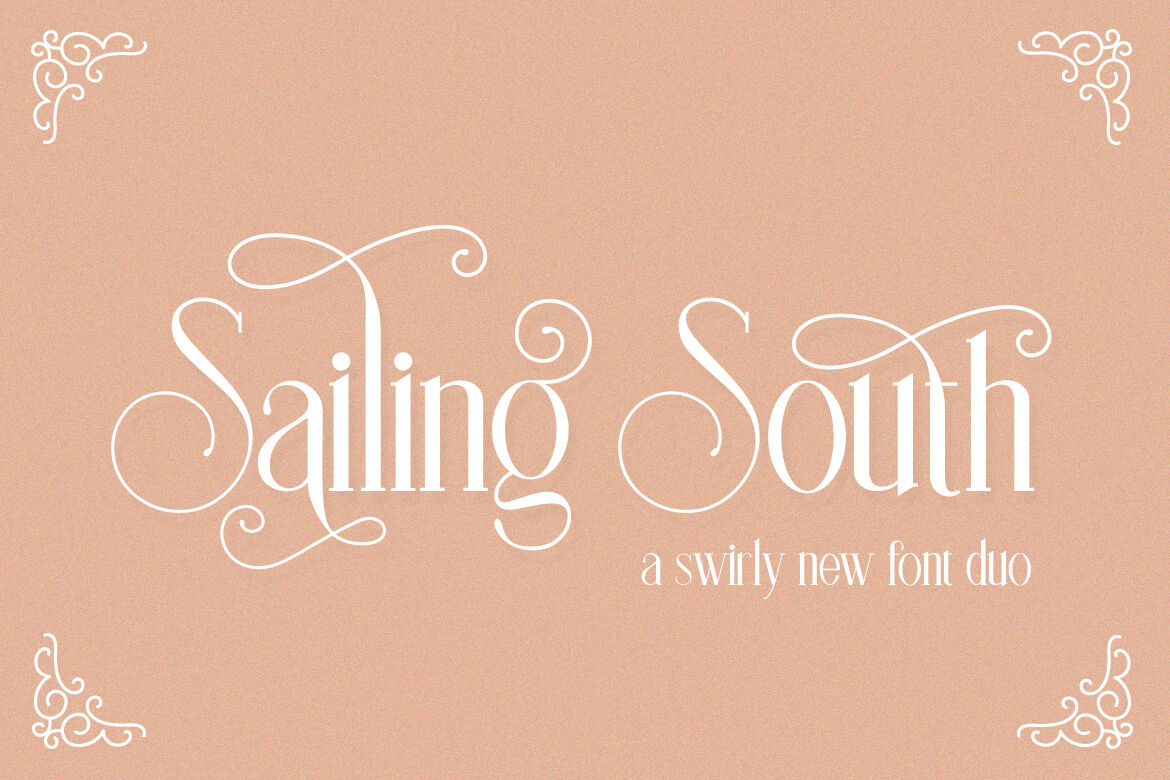 Sailing South Font Duo By Salt & Pepper Designs