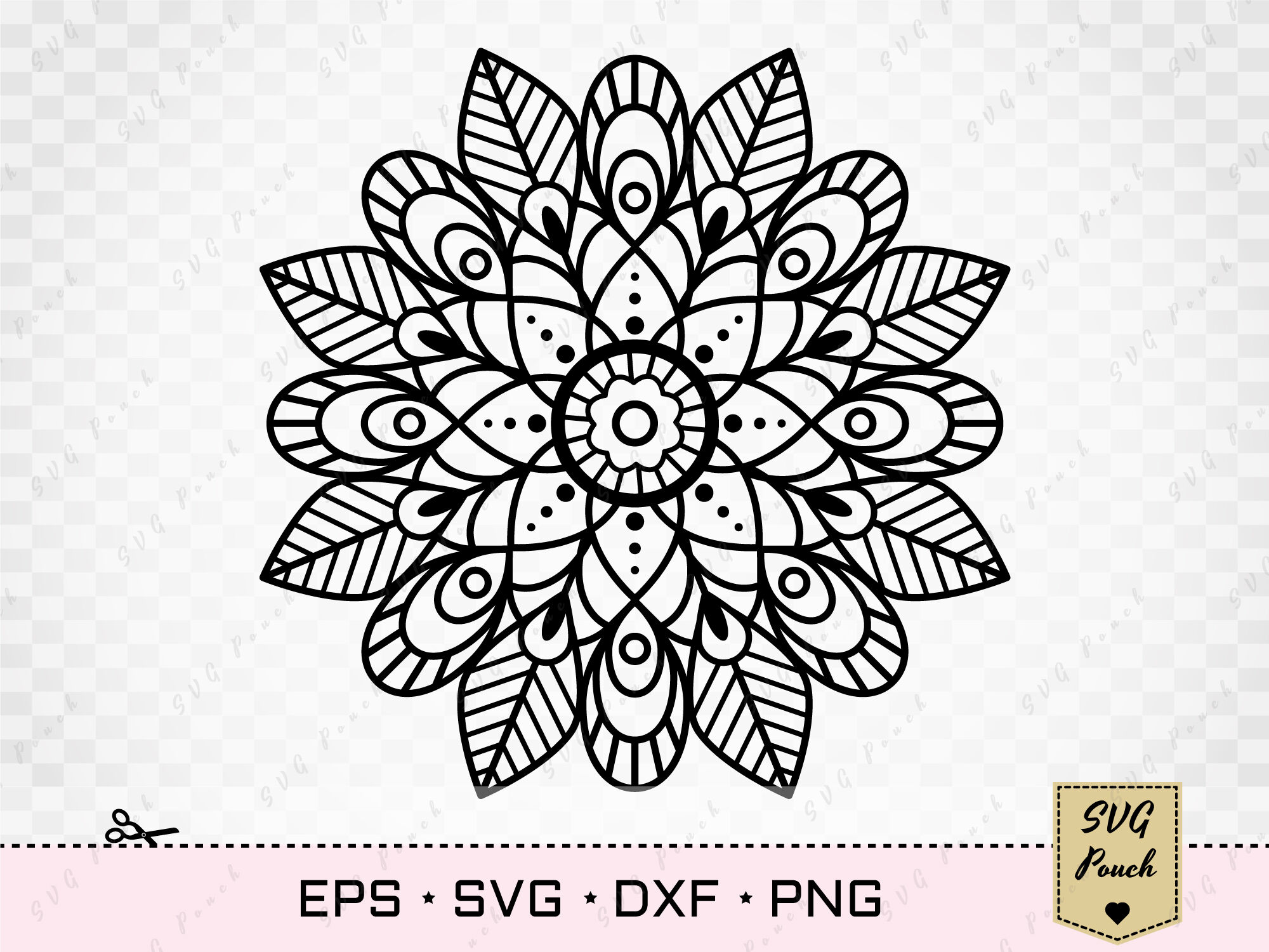 Download Mandala svg flower By SVGPouch | TheHungryJPEG.com