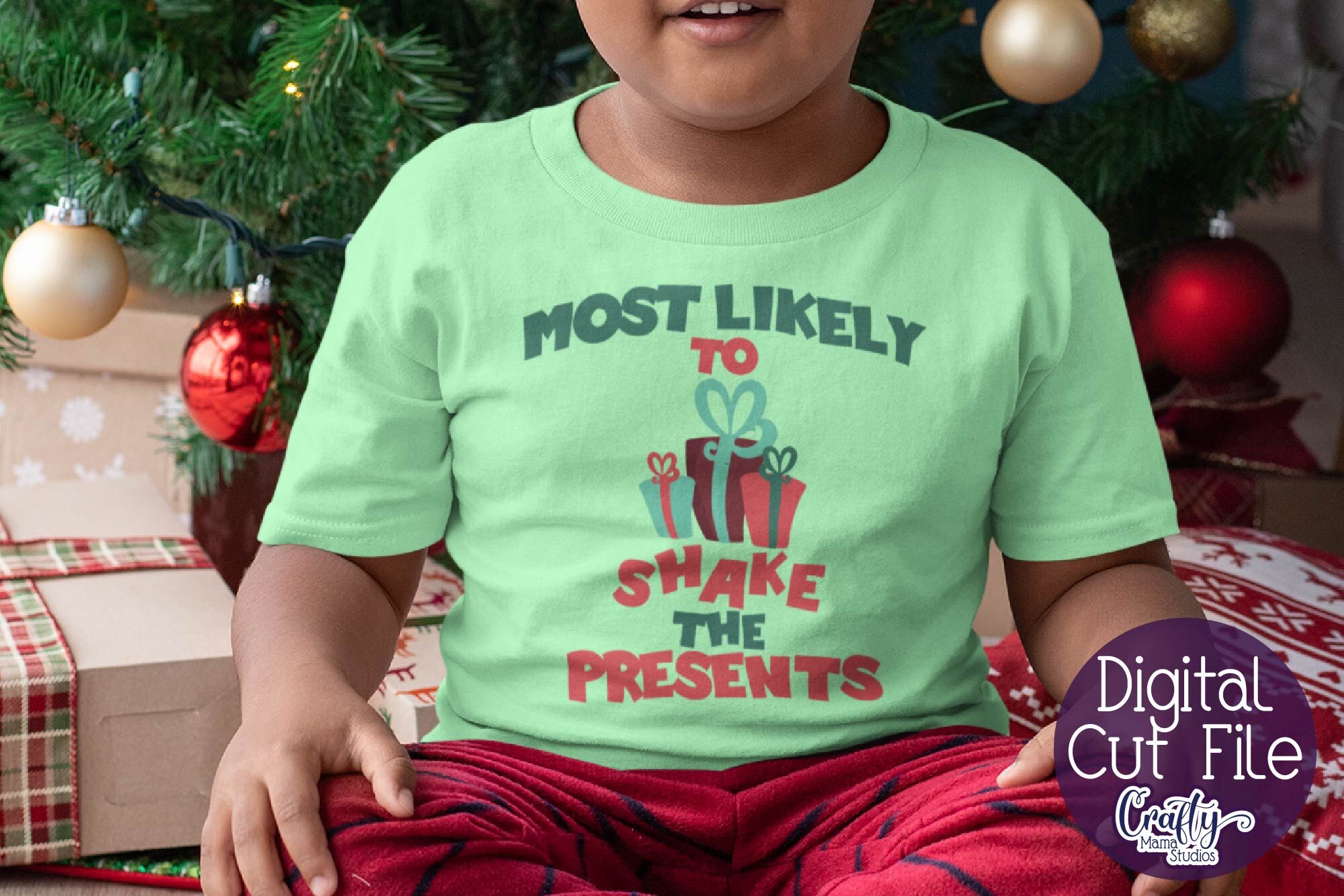 Christmas Svg - Holiday Svg - Most Likely To Shake The Presents File By