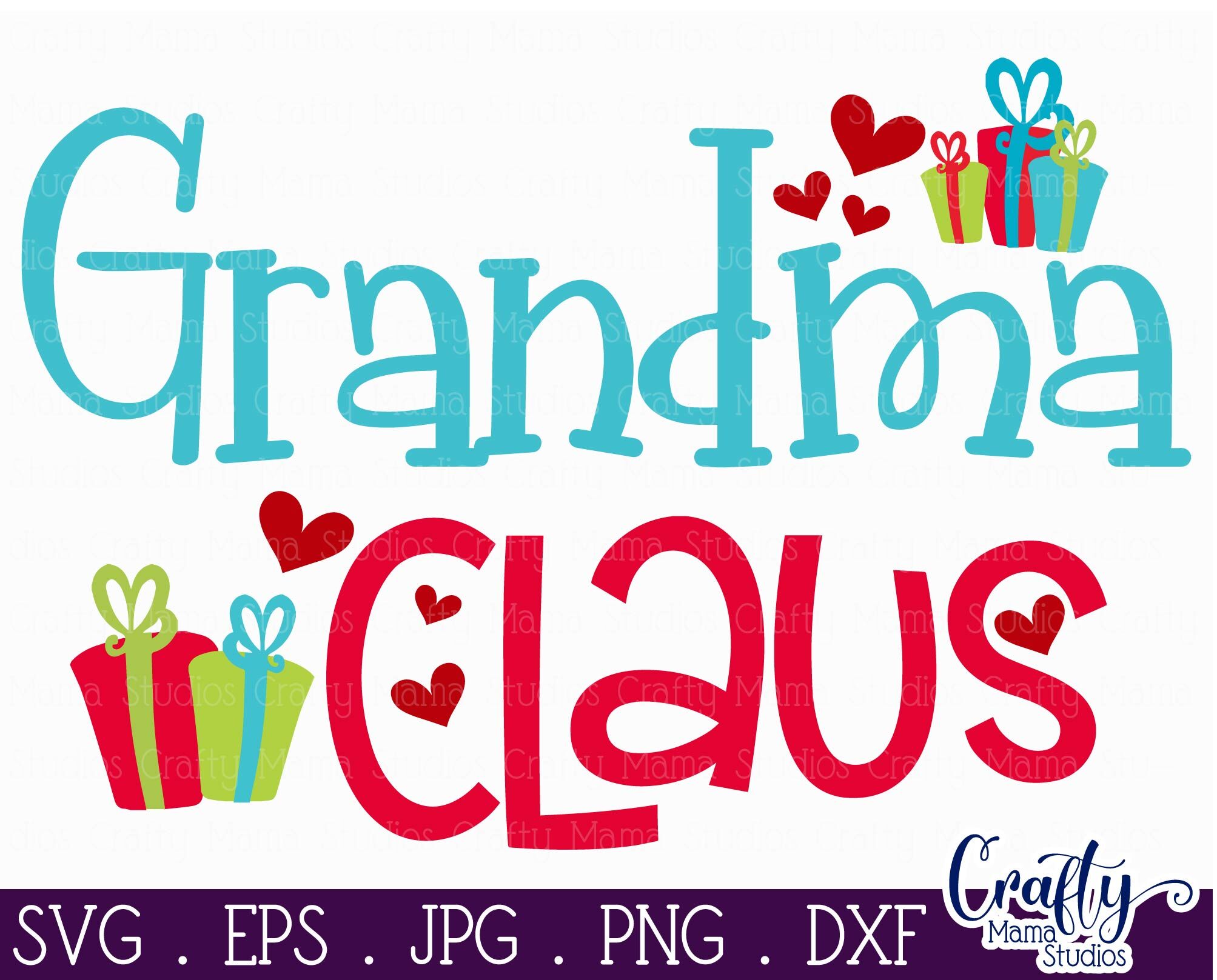 Christmas - Grandma Claus Svg By Crafty Mama Studios | TheHungryJPEG.com