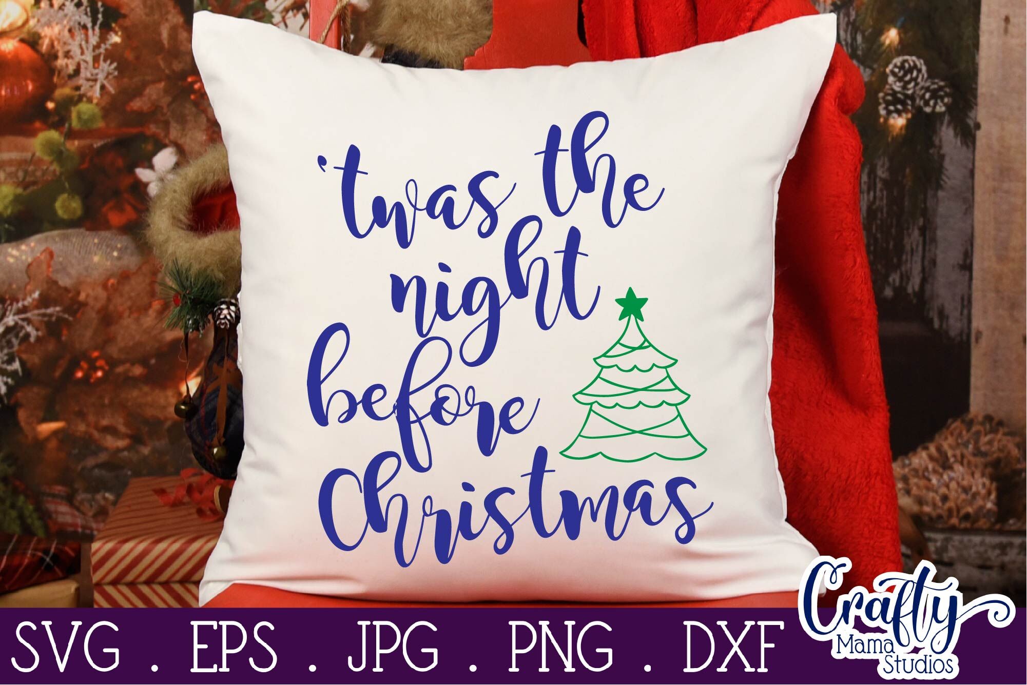 Download Christmas Svg Santa Svg Holiday Svg Twas The Night Before Christ By Crafty Mama Studios Thehungryjpeg Com