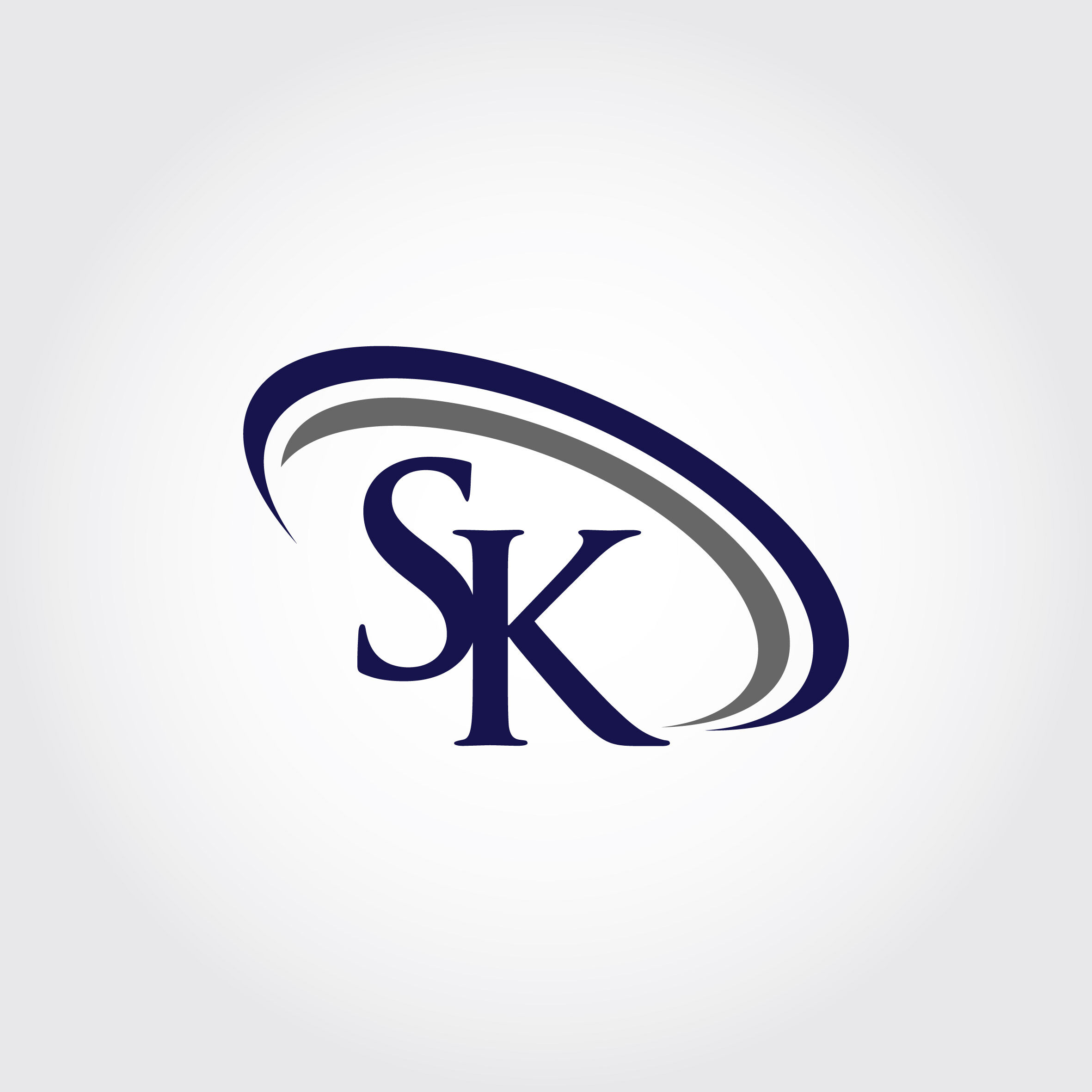 Monogram SK Logo Design By Vectorseller | TheHungryJPEG.com