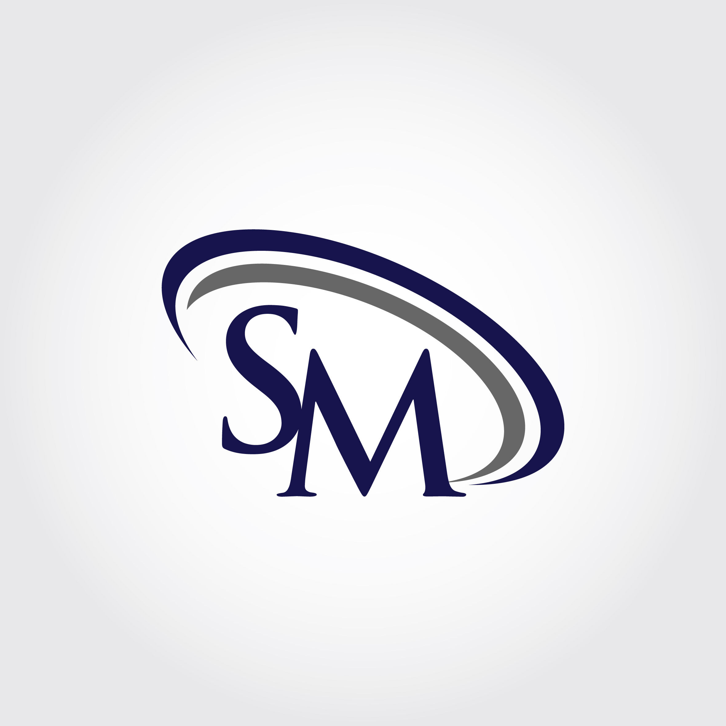 Monogram Sm Logo Design By Vectorseller Thehungryjpeg Com