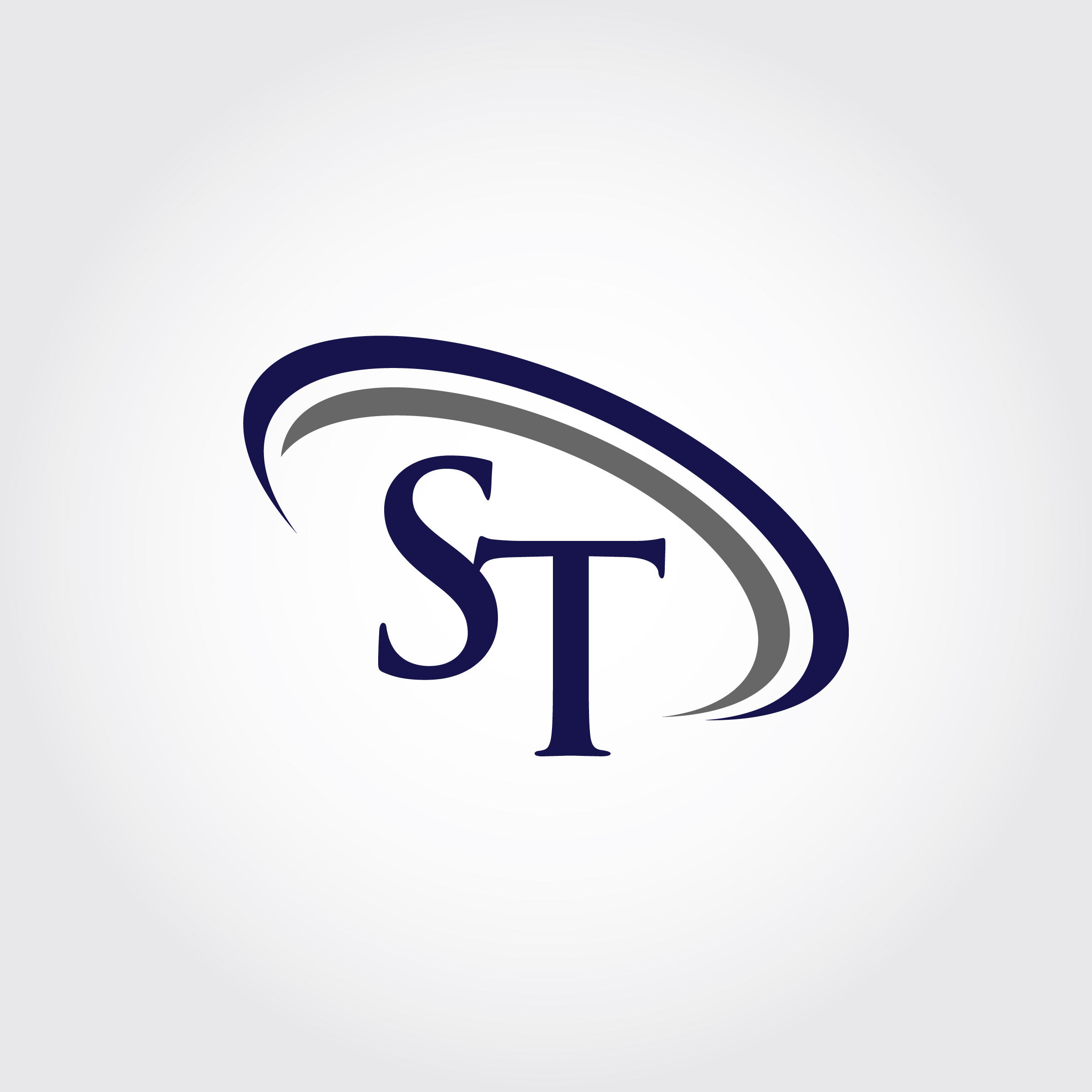 Monogram ST Logo Design By Vectorseller | TheHungryJPEG.com