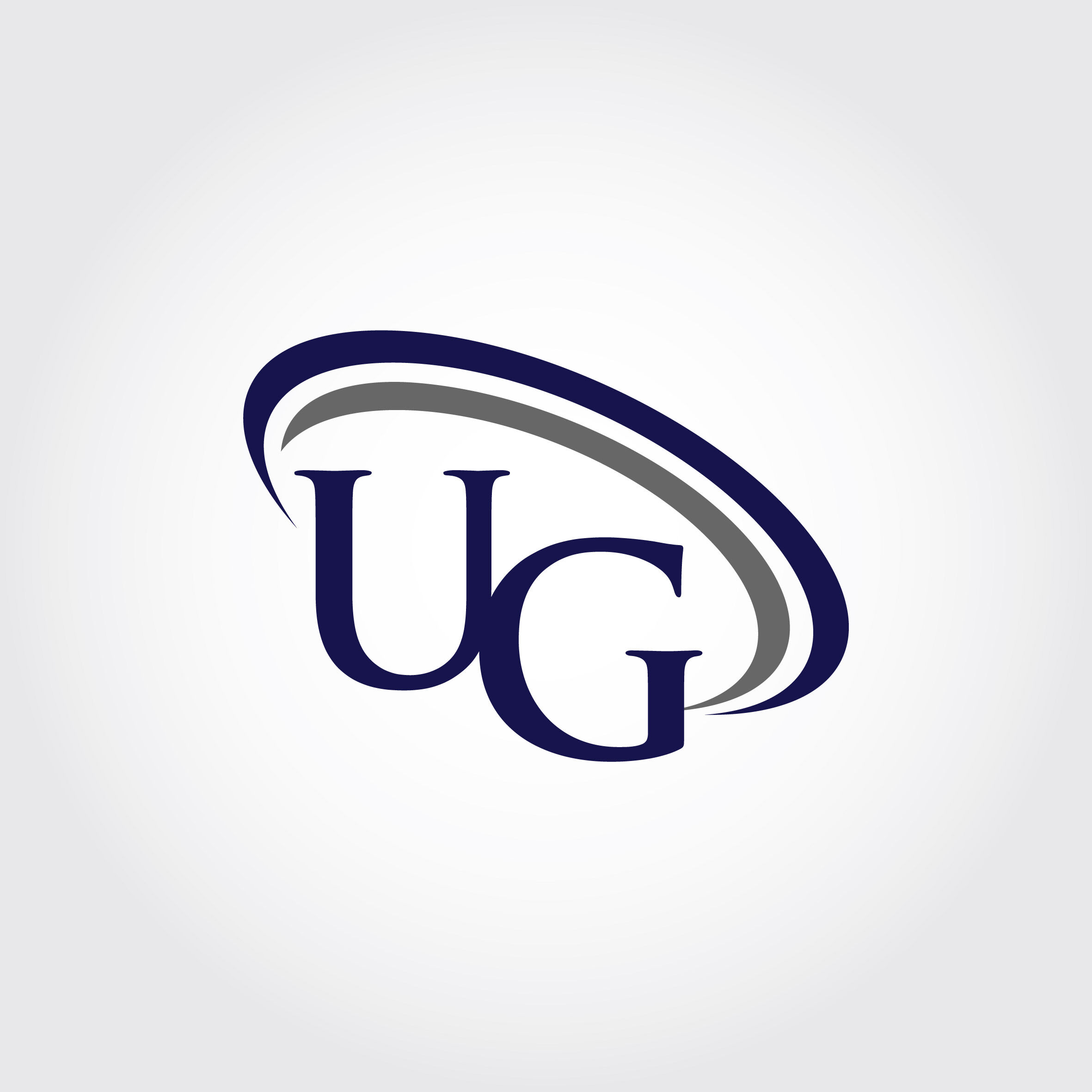 Monogram UG Logo Design By Vectorseller | TheHungryJPEG