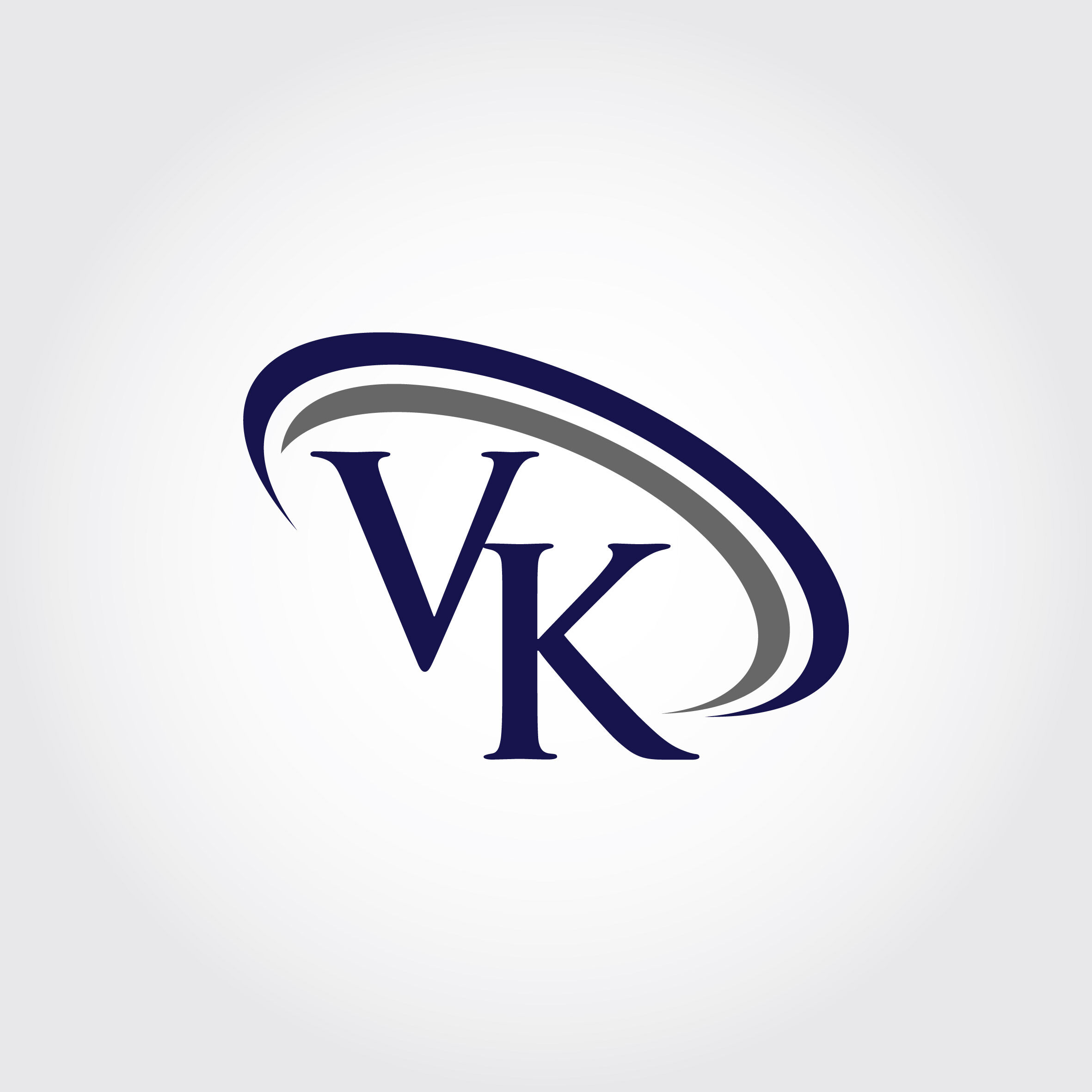 Monogram VK Logo Design By Vectorseller | TheHungryJPEG