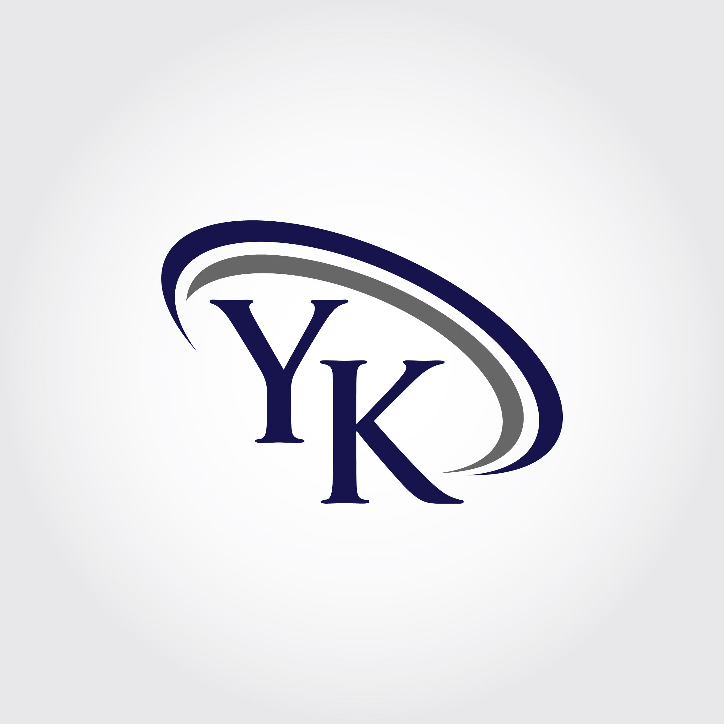 Premium Vector  Linear monogram yk logo