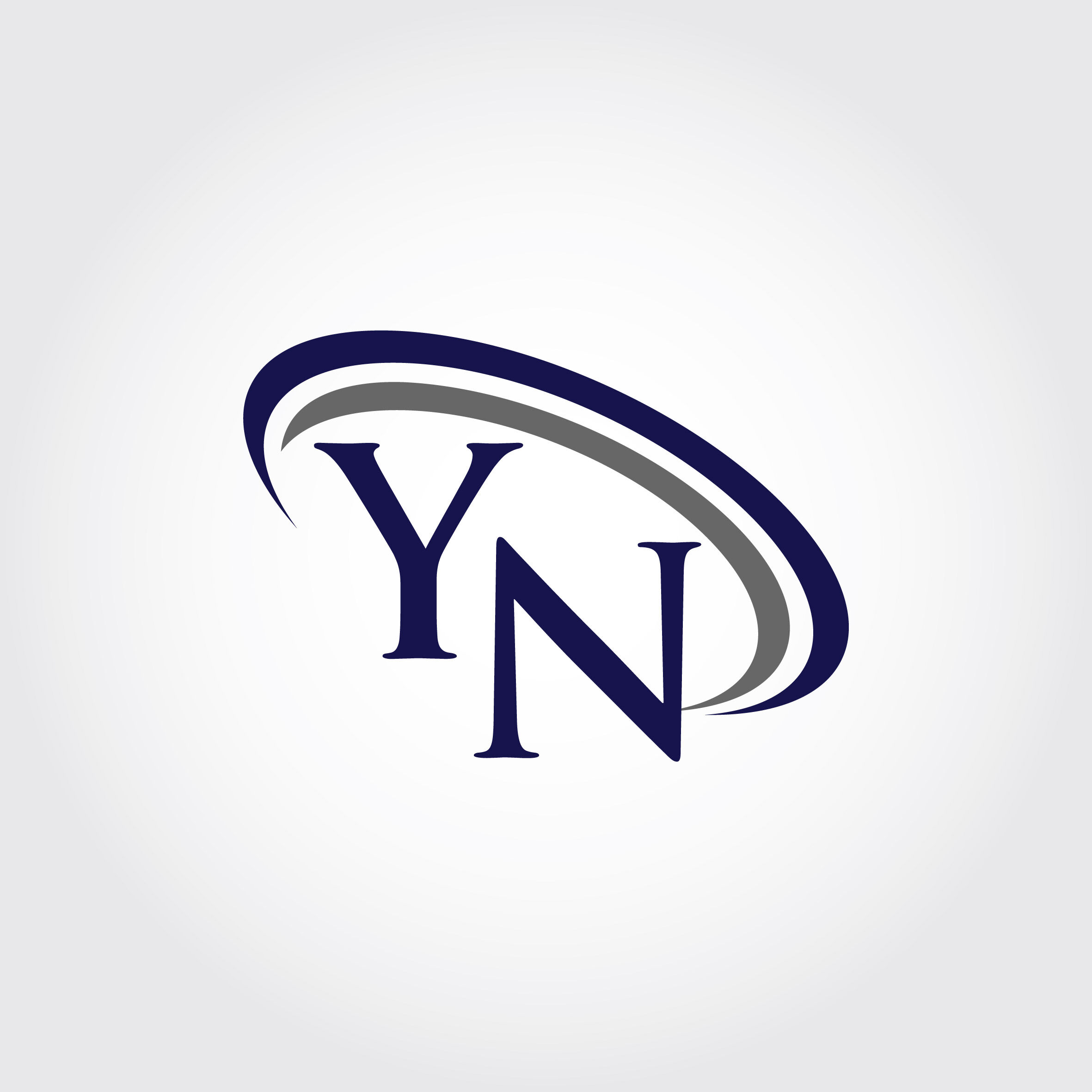 Monogram YN Logo Design By Vectorseller | TheHungryJPEG