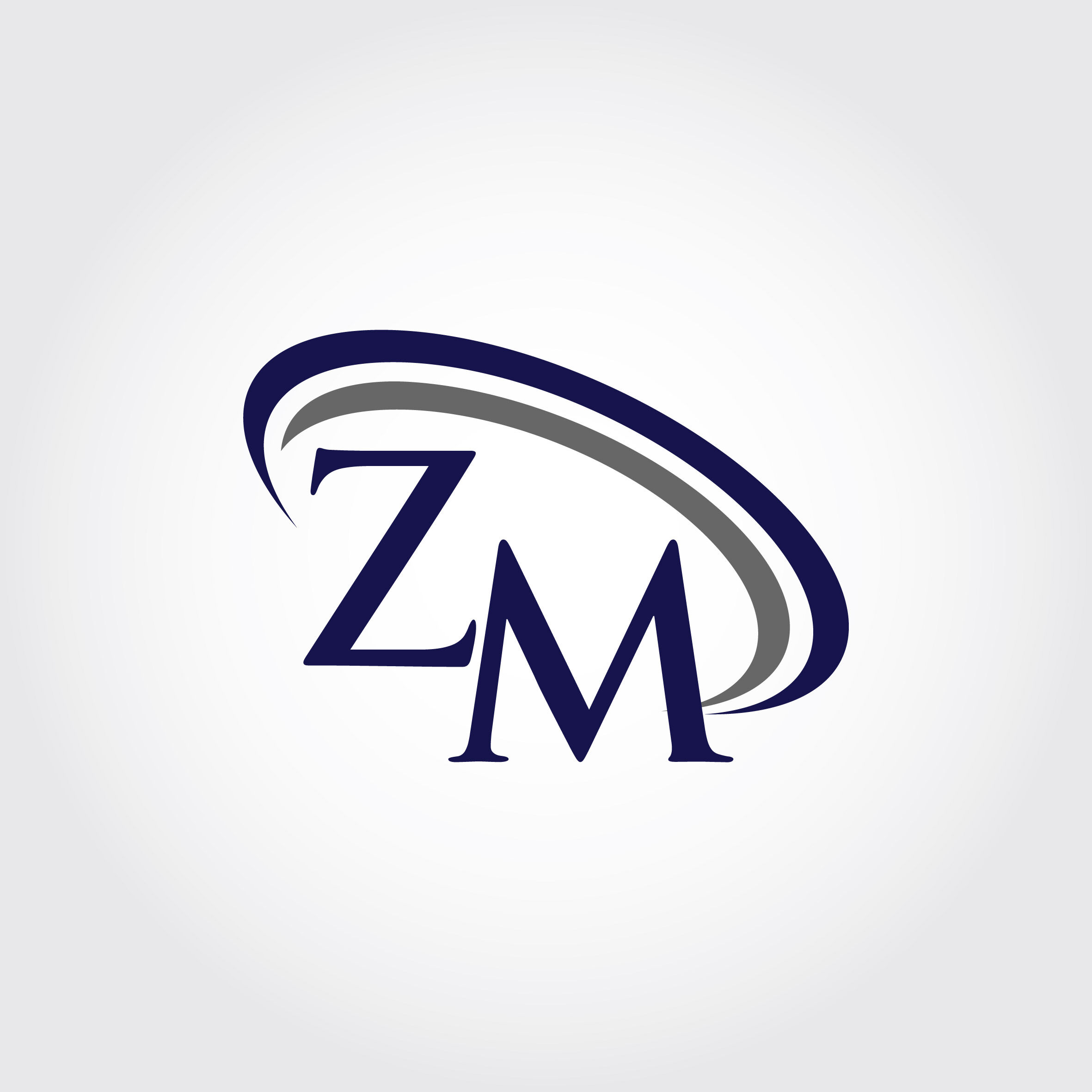 Monogram Zm Logo Design By Vectorseller Thehungryjpeg Com
