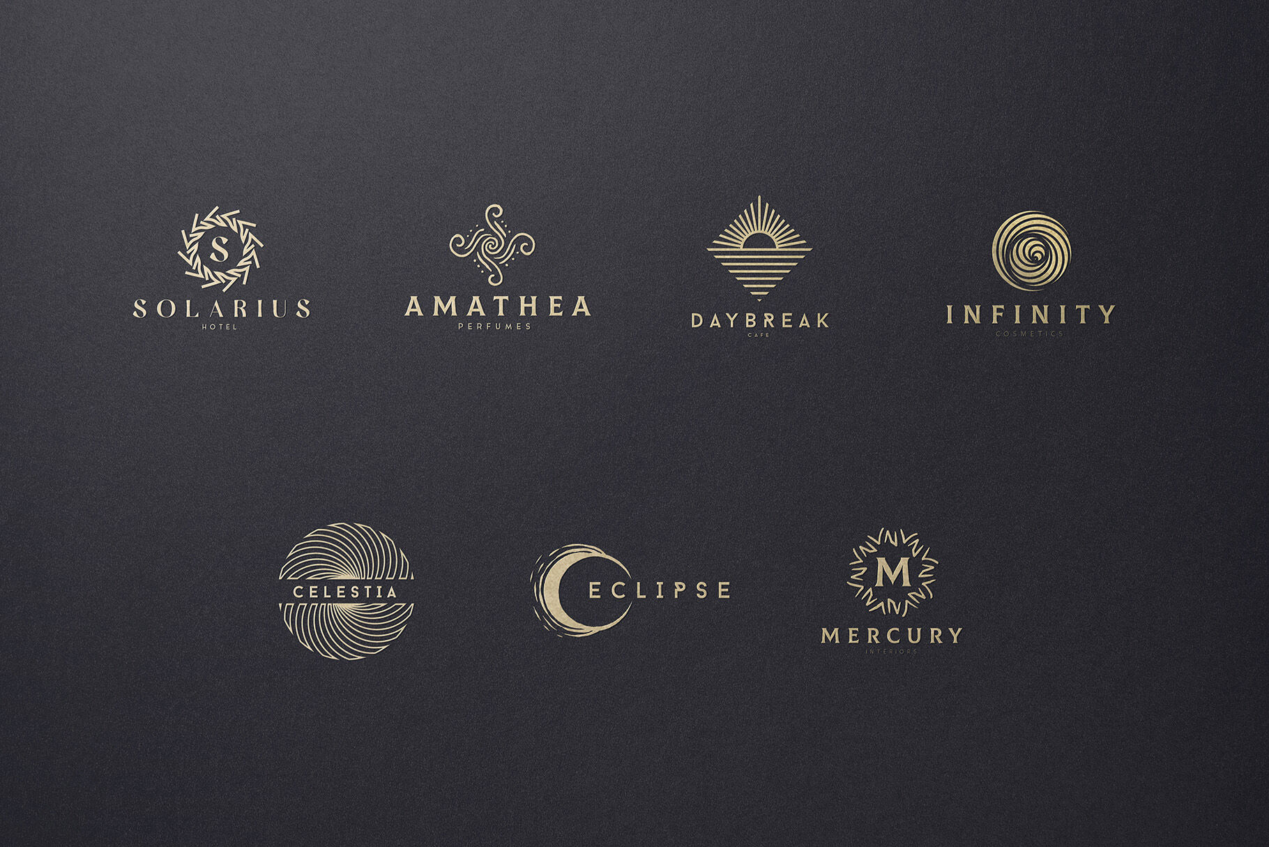 Universe Logo Collection By Michael Rayback Design Thehungryjpeg Com